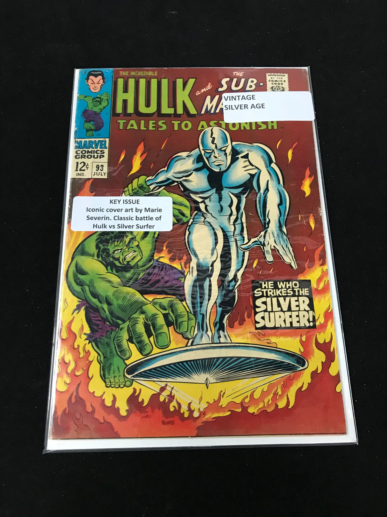 MARVEL COMICS NO.93 (THE INCREDIBLE HULK AND SUB-MARINER (VINTAGE SILVER AGE) (1 of 1)