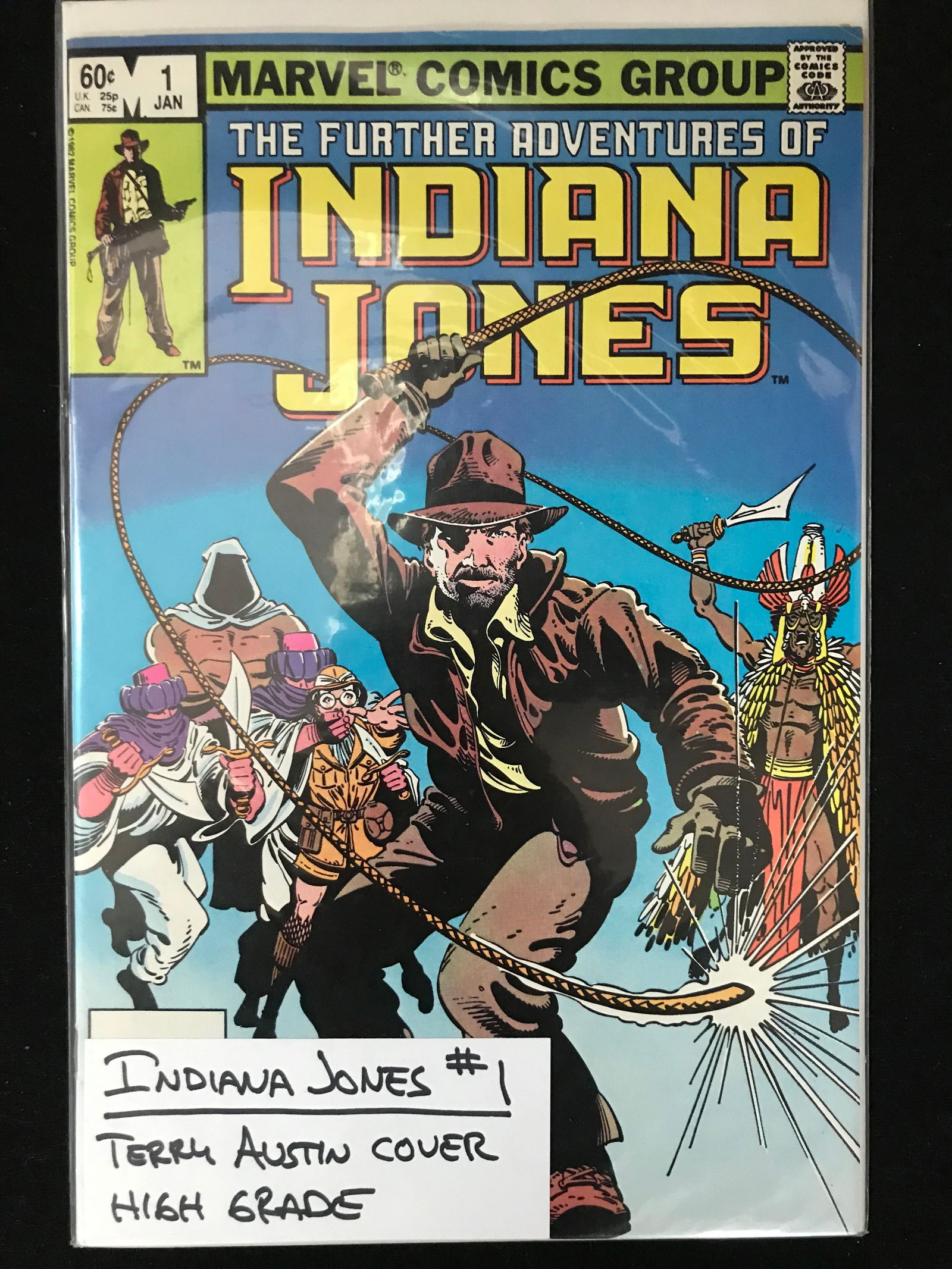 MARVEL COMICS NO.1 INDIANA JONES (TERRY AUSTIN COVER) (1 of 1)