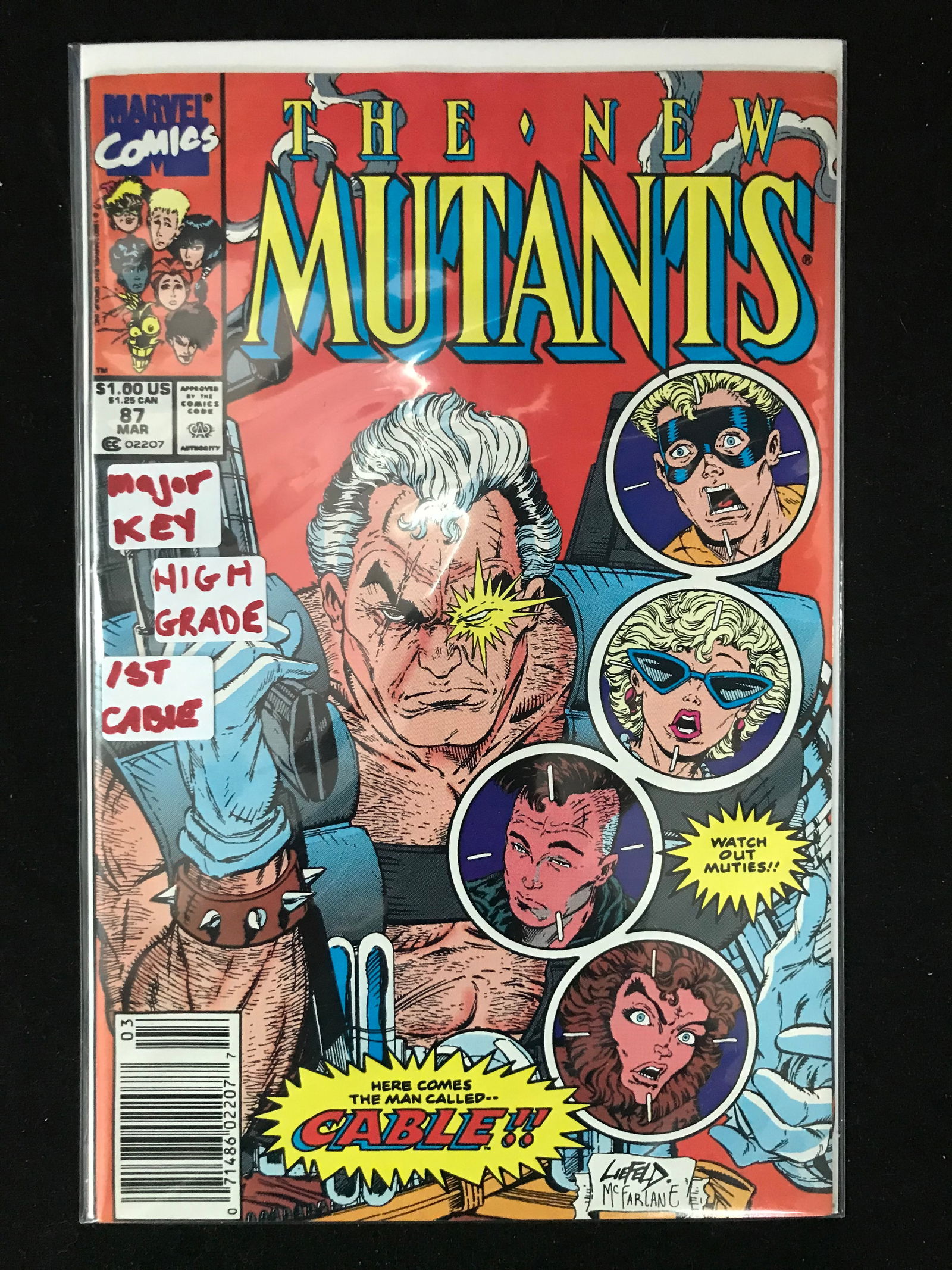 MARVEL COMICS NO.87 THE NEW MUTANTS (1ST CABLE) (1 of 1)