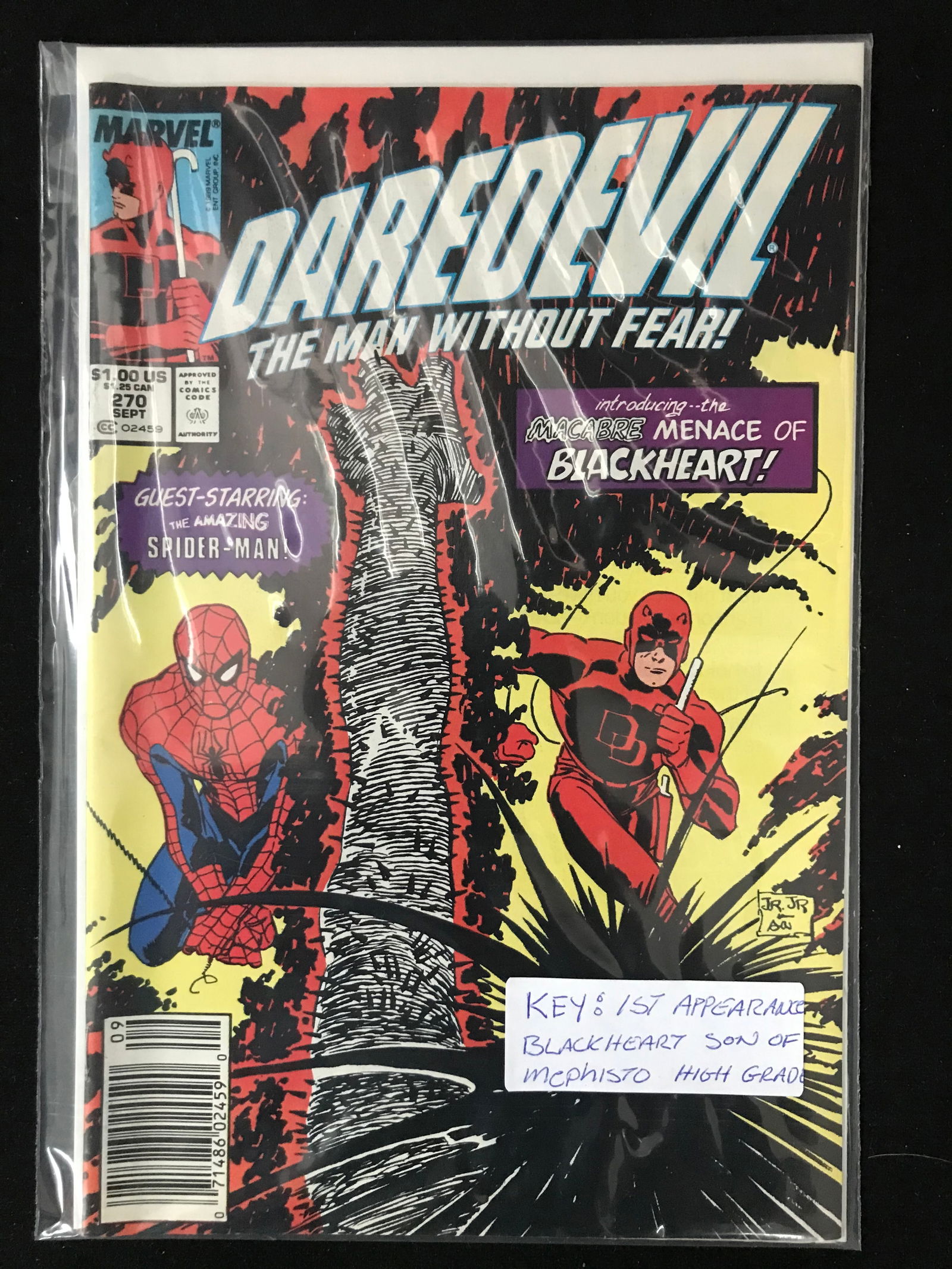 MARVEL COMICS NO.270 DAREDEVIL (1ST APP BLACKHEART) (1 of 1)