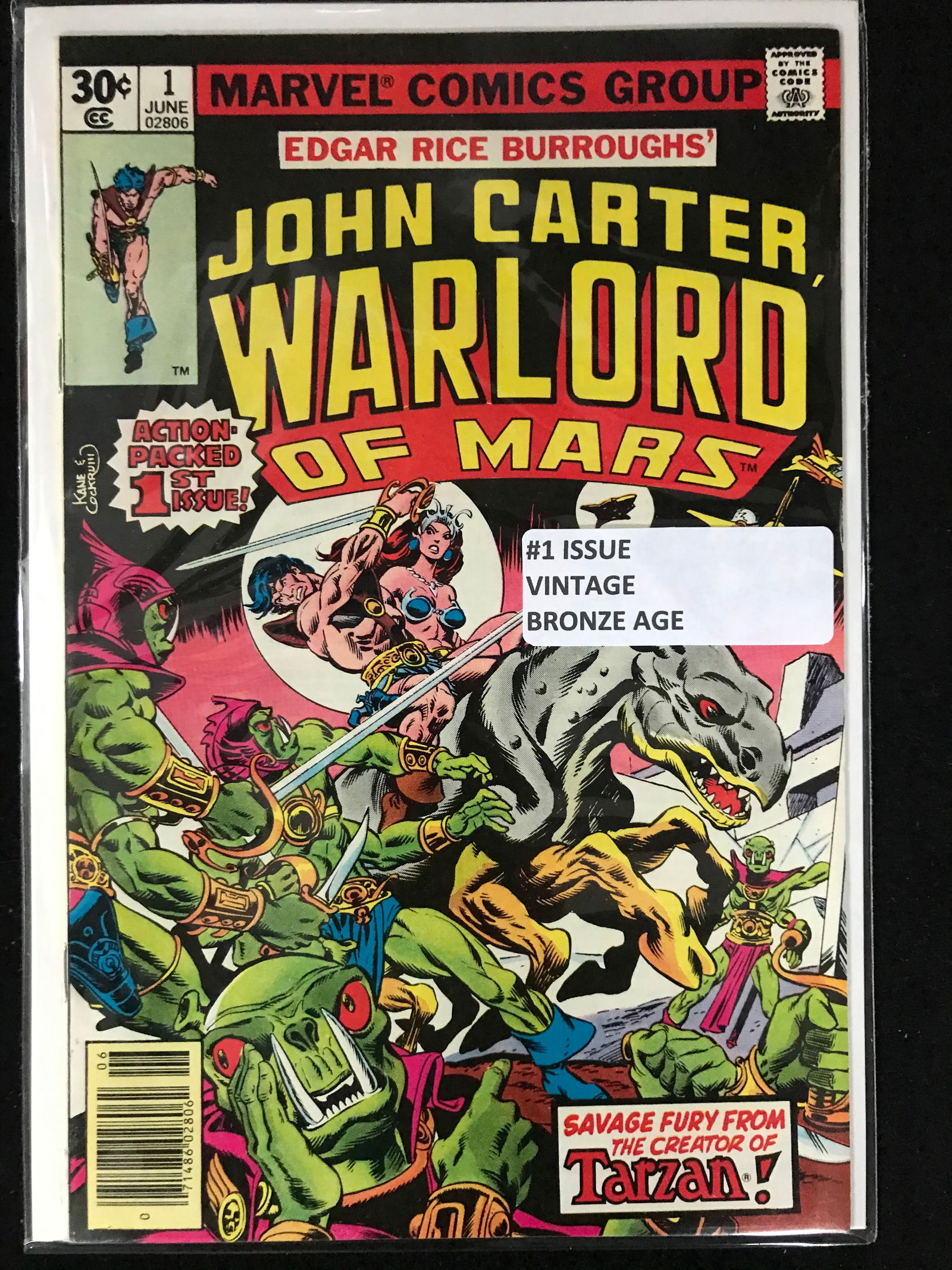 MARVEL COMICS NO.1 JOHN CARTER, WARLORD OF MARS (VINTAGE BRONZE AGE): Prices are in Canadian dollars