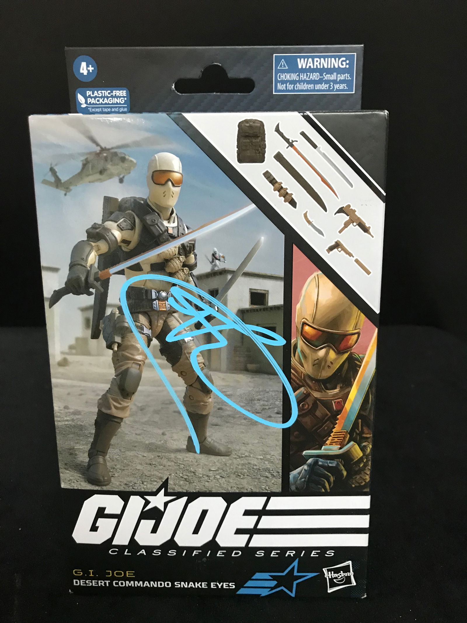 RAY PARK SIGNED G. I JOE CLASSIFIED SERIES SNAKE EYES (WWOC COA) (1 of 1)
