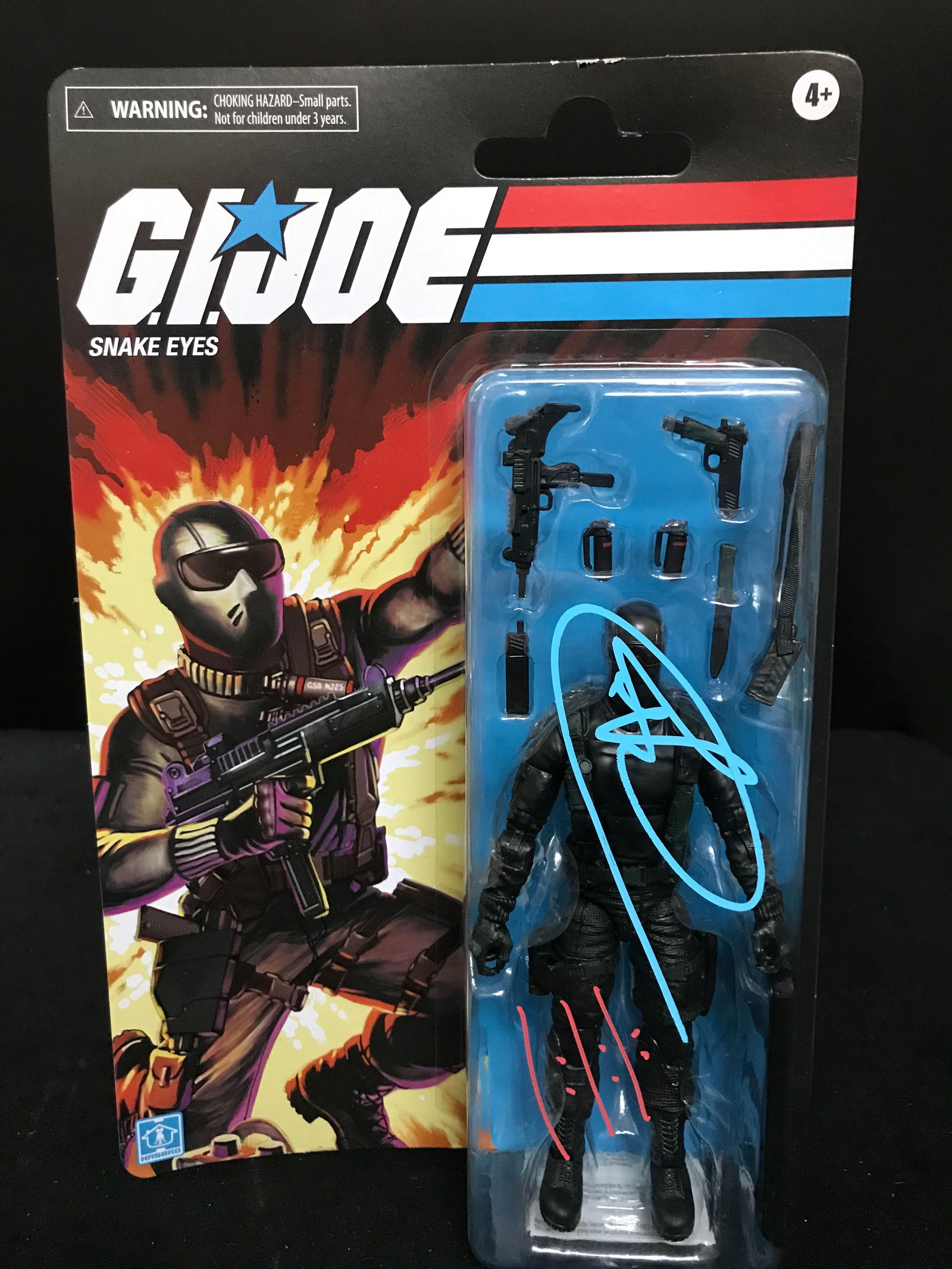 RAY PARK SIGNED MINT ON CARD HASBRO SNAKE EYES ACTION FIGURE (WWOC COA) (1 of 1)