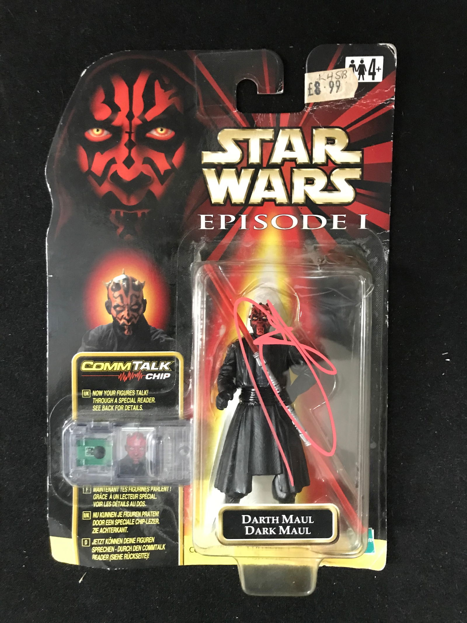 RAY PARK SIGNED DARTH MAUL STAR WARS ACTION FIGURE (WWOC COA) (1 of 1)