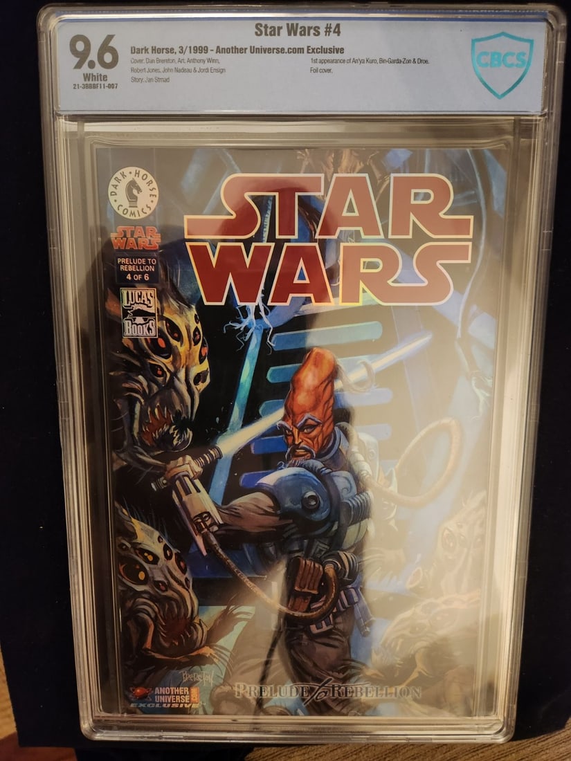 STAR WARS #4 (DARK HORSE COMICS ) GRADED BY CBCS 9.6 (1 of 1)