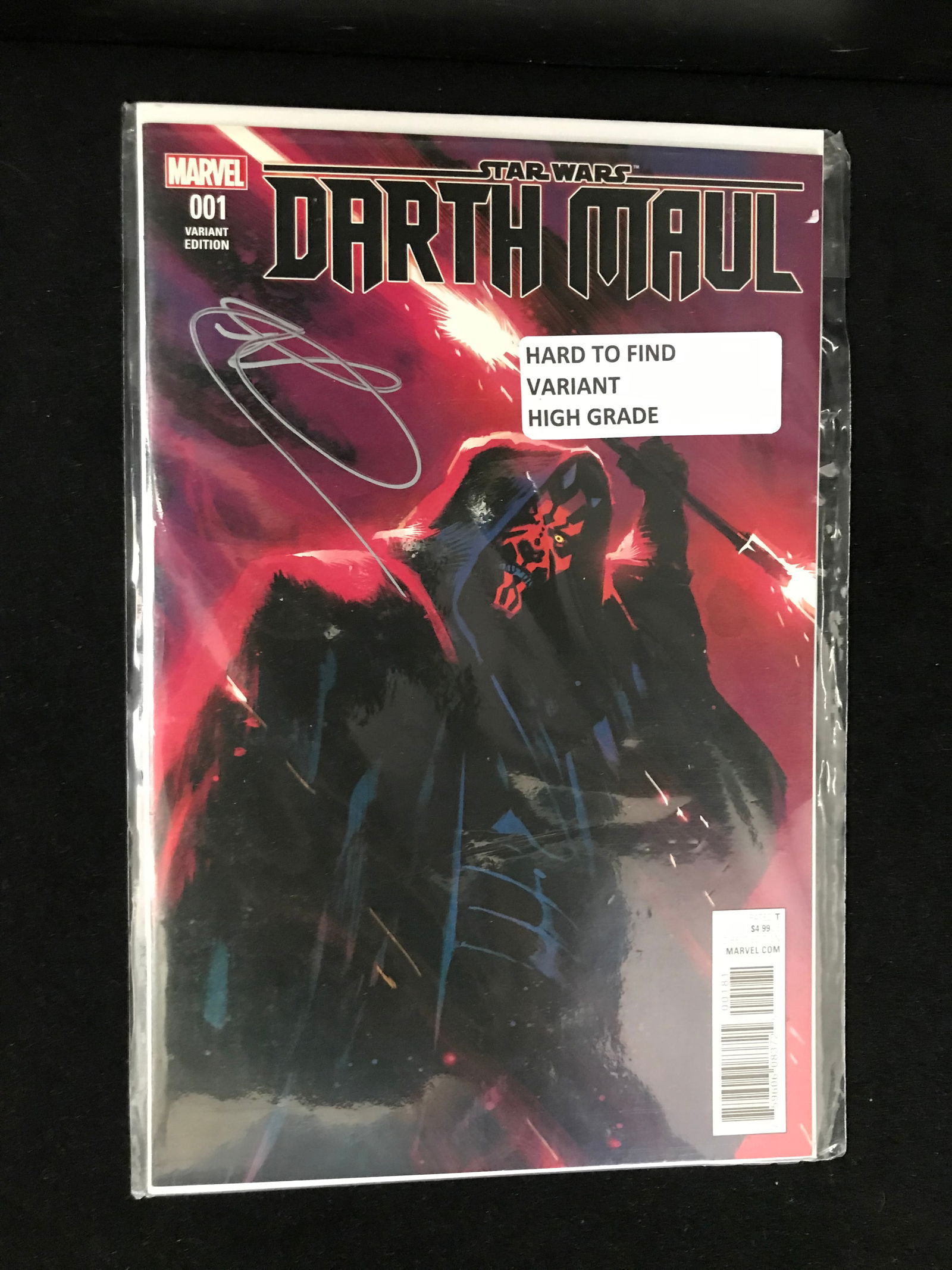 RAY PARK SIGNED MARVEL COMICS NO.001 STAR WARS DARTH MAUL VARIANT WWOC COA (1 of 1)
