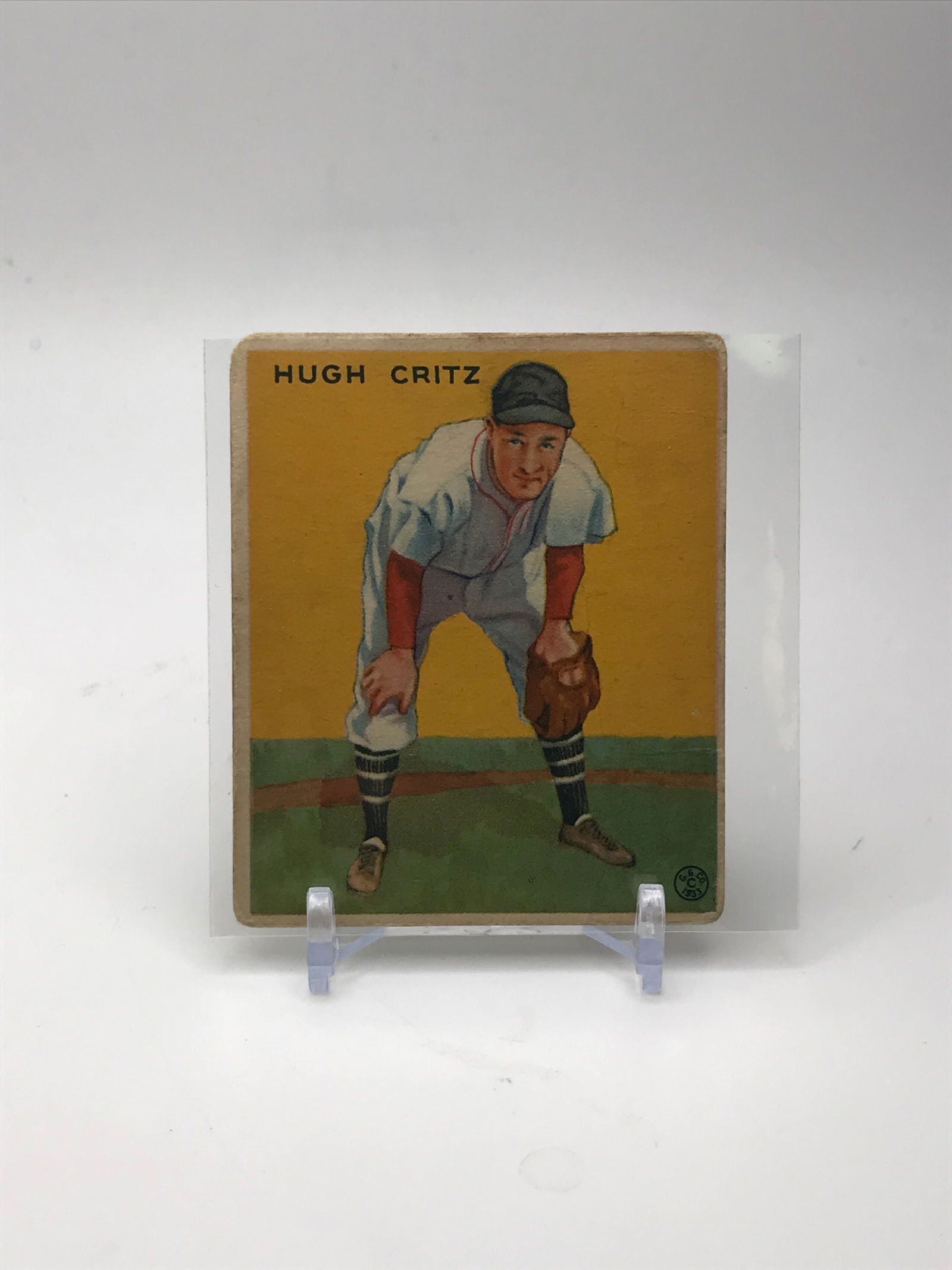 HUGH CRITZ 1933 GOUDY BIG LEAGUE CHEWING GUM BASEBALL CARD: Prices are in Canadian dollars
