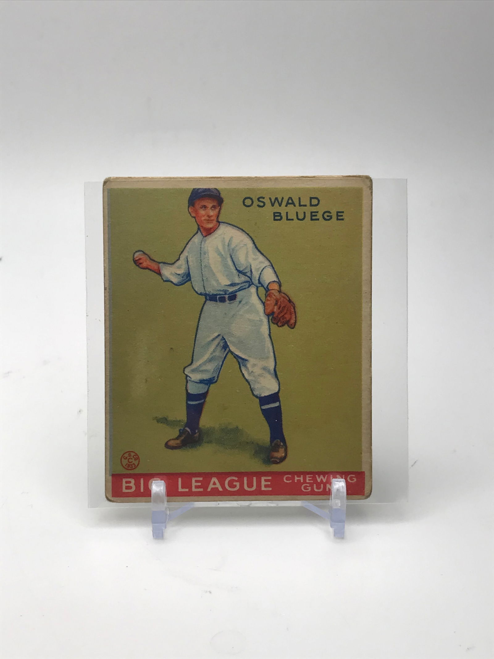 OSWALD BLUEGE 1933 GOUDY BIG LEAGUE CHEWING GUM BASEBALL CARD: Prices are in Canadian dollars