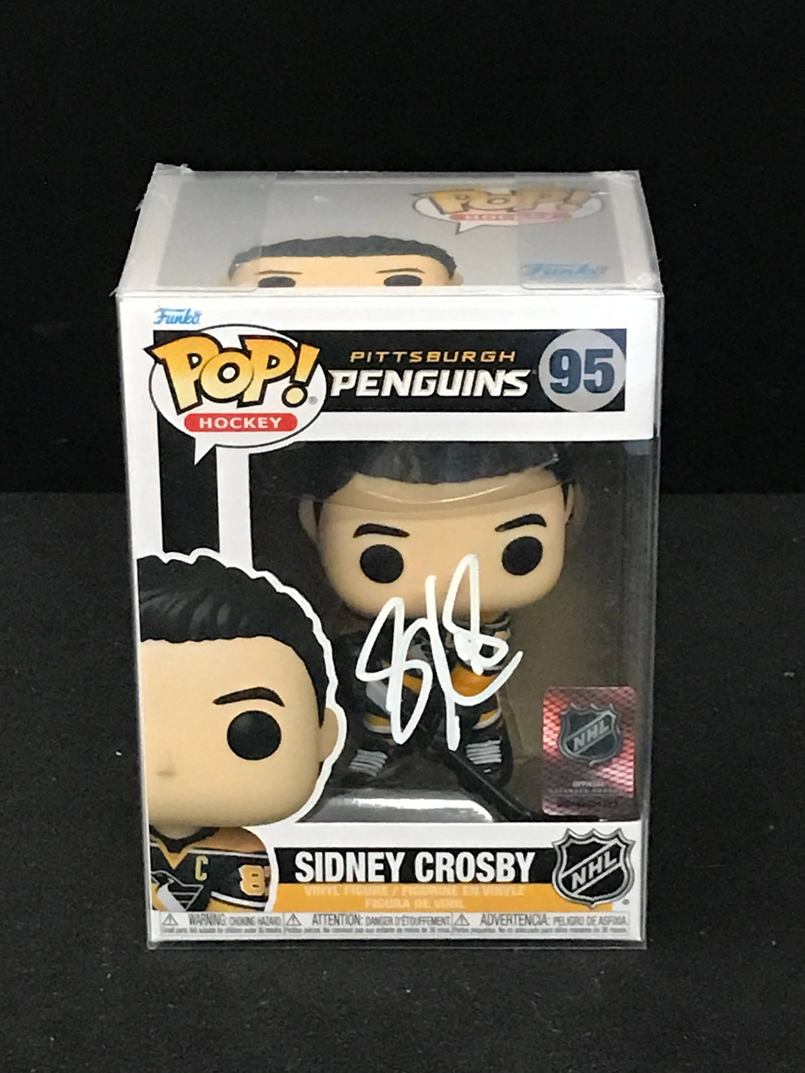 SIDNEY CROSBY SIGNED FUNKO POP (PRO CERT COA): Prices are in Canadian dollars