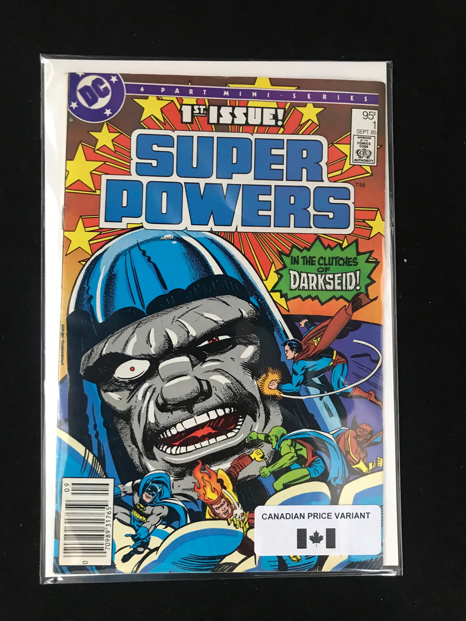 DC COMICS NO.1 SUPER POWERS (CANADIAN PRICE VARIANT): Prices are in Canadian dollars