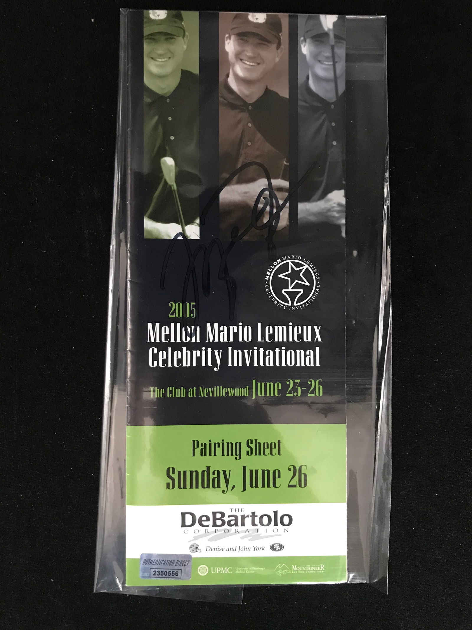 MICHAEL JORDAN SIGNED MARIO LEMIEUX GOLF INVITATIONAL TICKET (AUTHENTICATION DIRECT COA) (1 of 2)