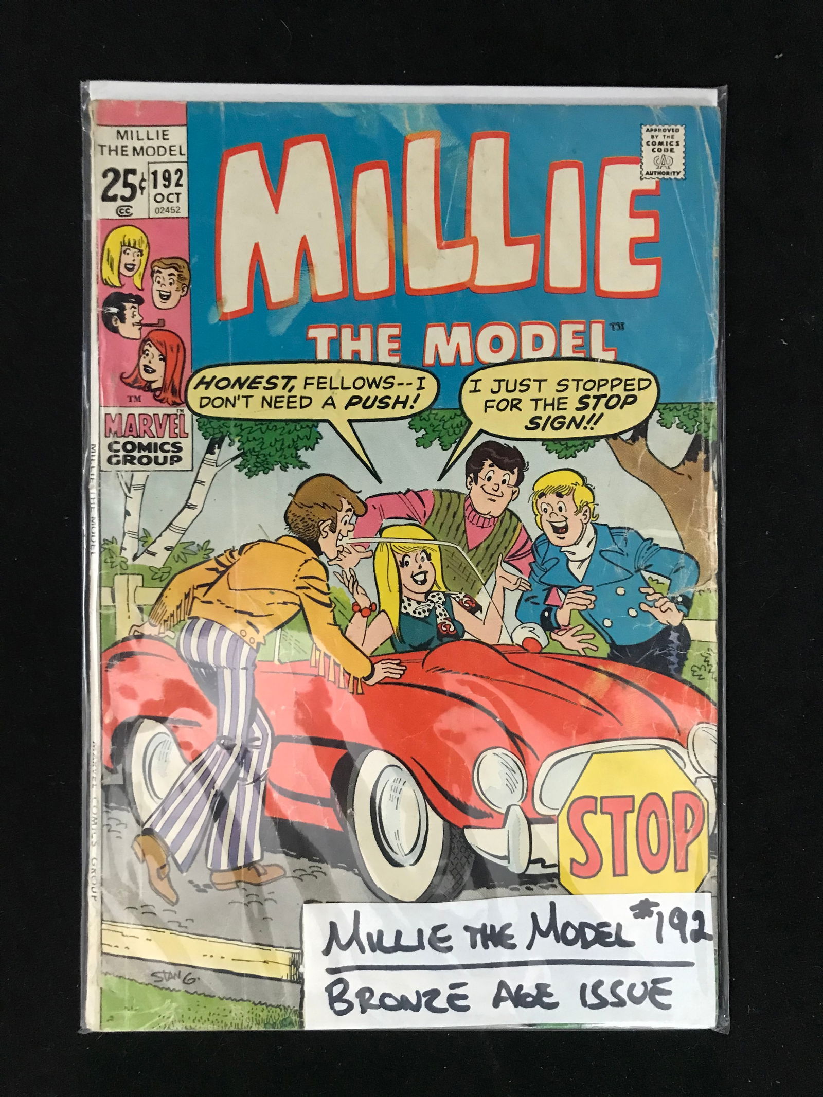 MARVEL COMICS NO.192 MILLIE THE MODEL (VINTAGE BRONZE AGE) (1 of 1)