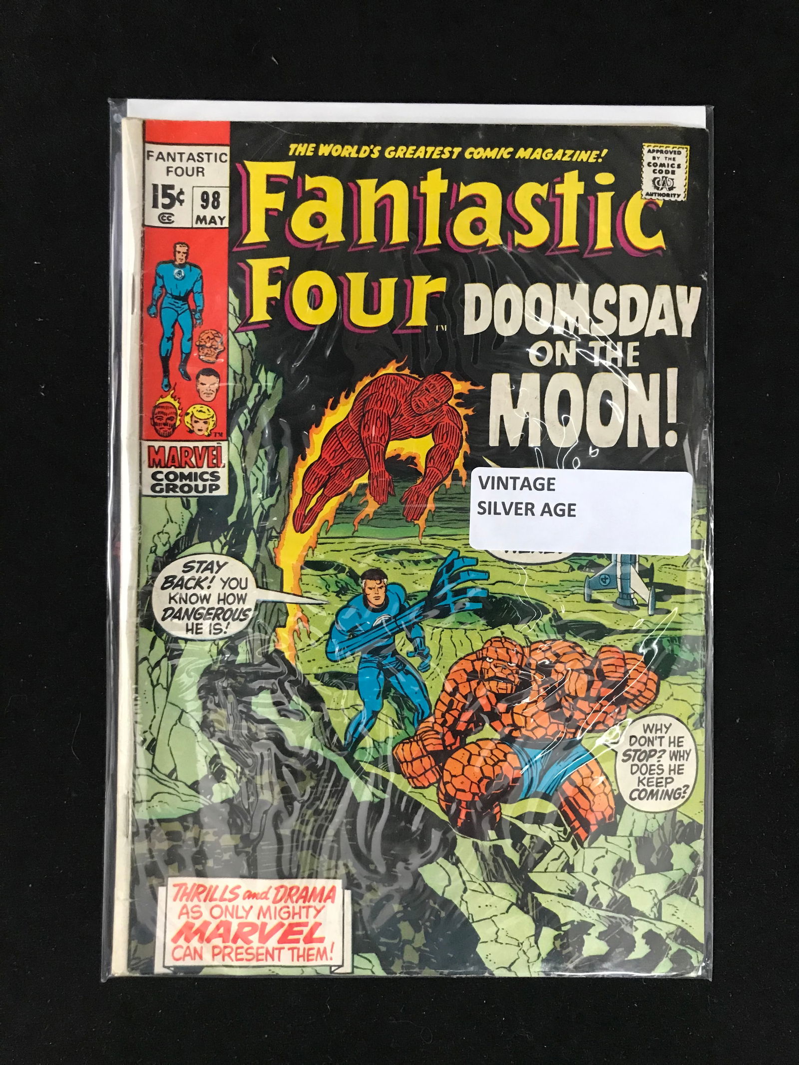 MARVEL COMICS NO.98 FANTASTIC FOUR (VINTAGE SILVER AGE) (1 of 1)