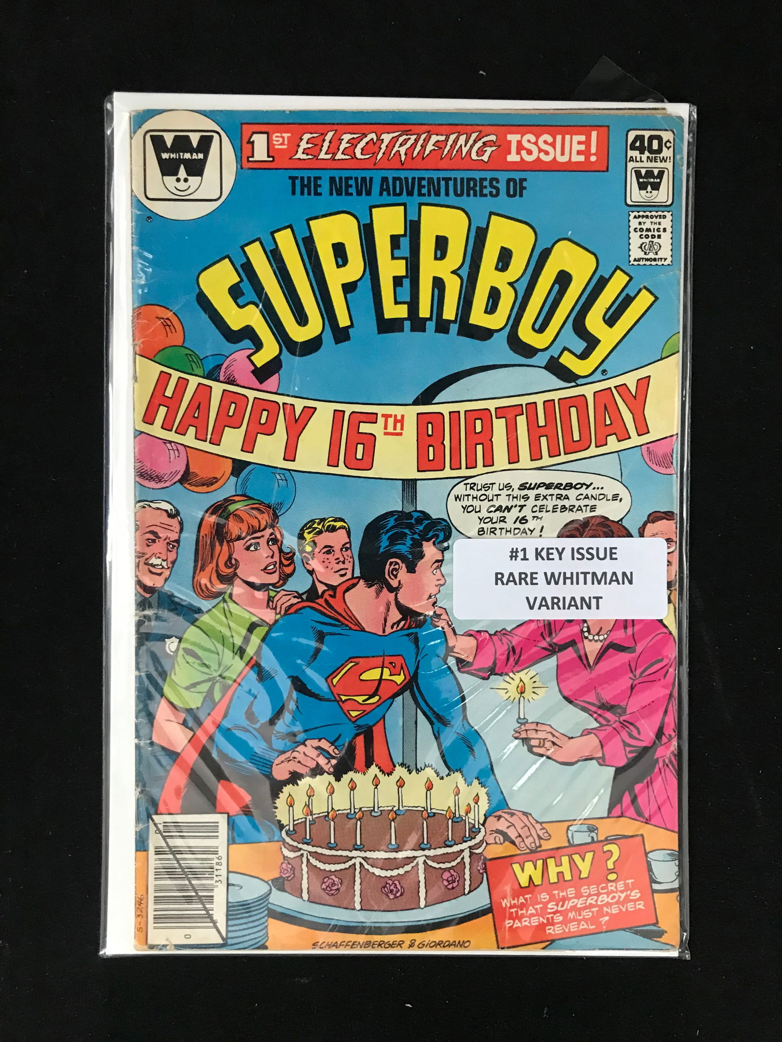 WHITMAN COMICS NO.1 SUPERBOY (RARE WHITMAN VARIANT) (1 of 1)