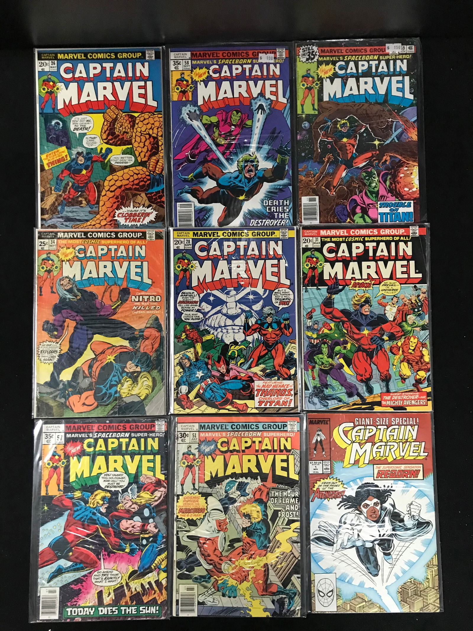 MARVEL COMICS CAPTAIN MARVEL COMIC LOT (1 of 1)