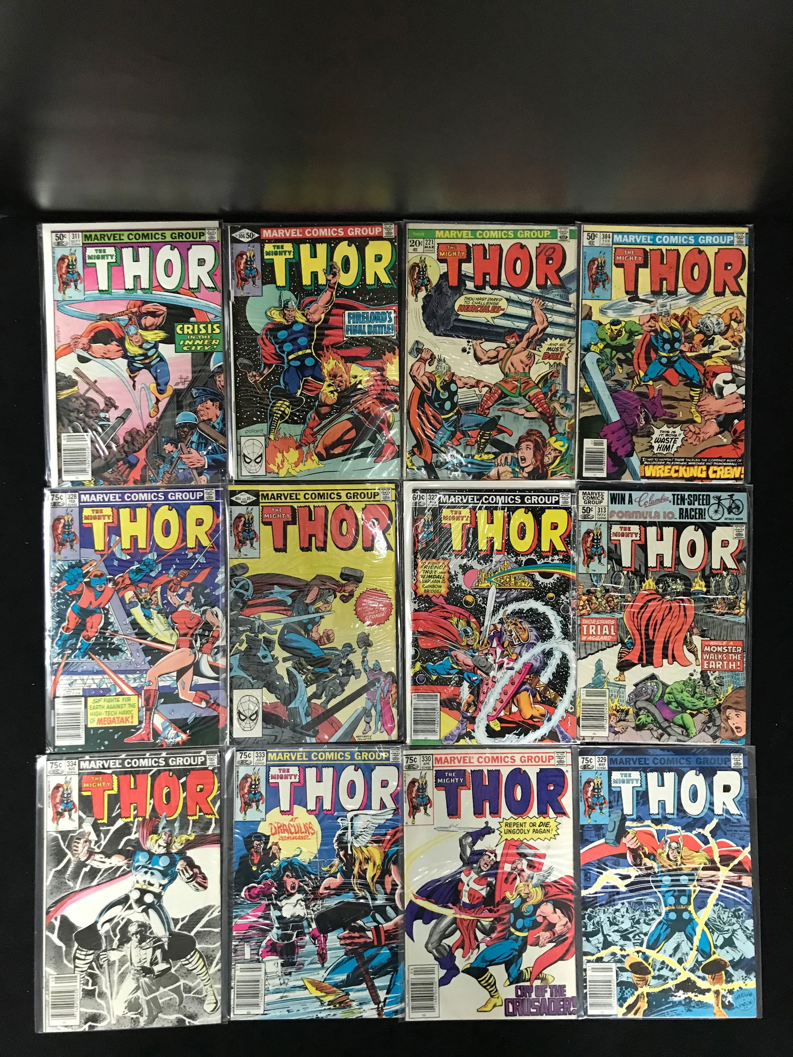 MARVEL COMICS THOR COMIC BOOK LOT (1 of 1)