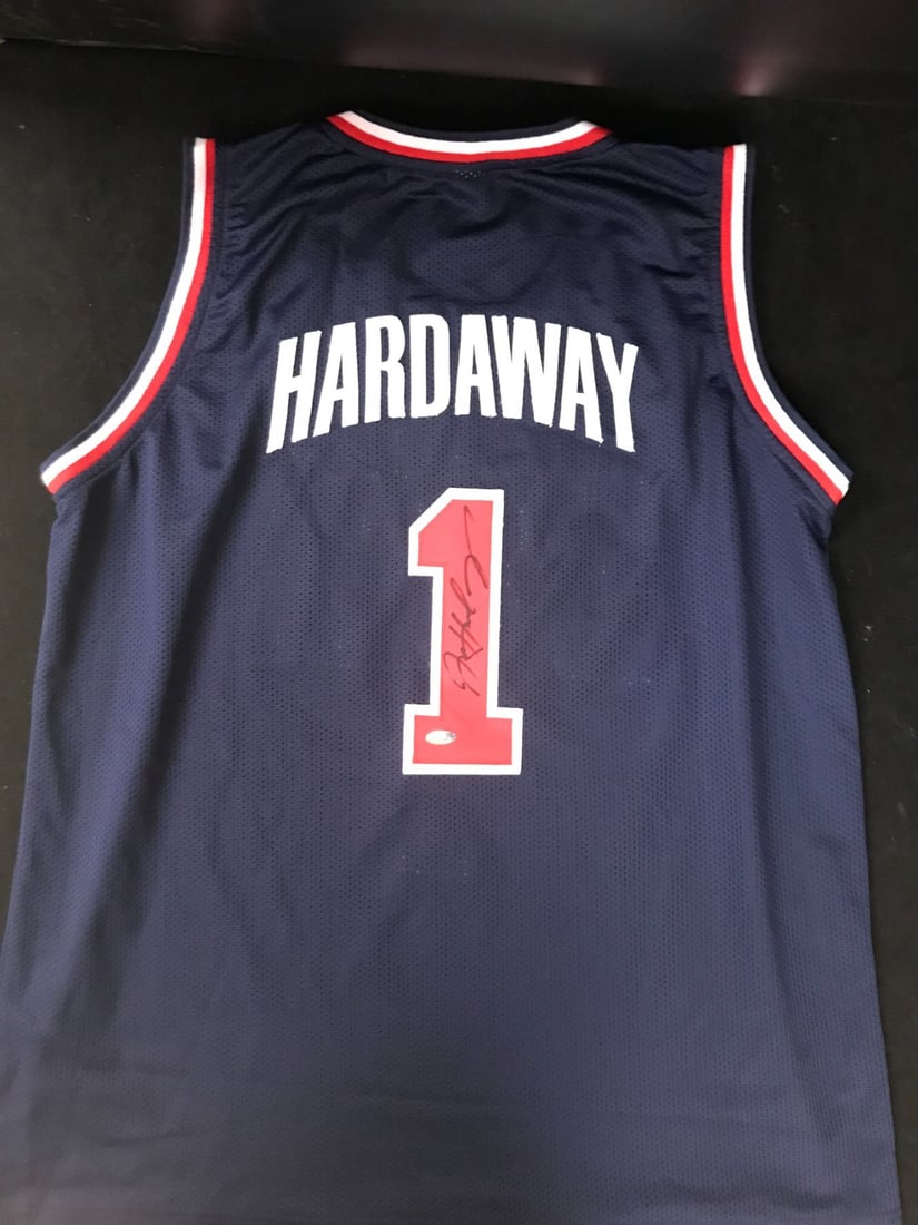 PENNY HARDAWAY SIGNED TEAM USA BASKETBALL JERSEY (PRO CERT COA) (1 of 3)