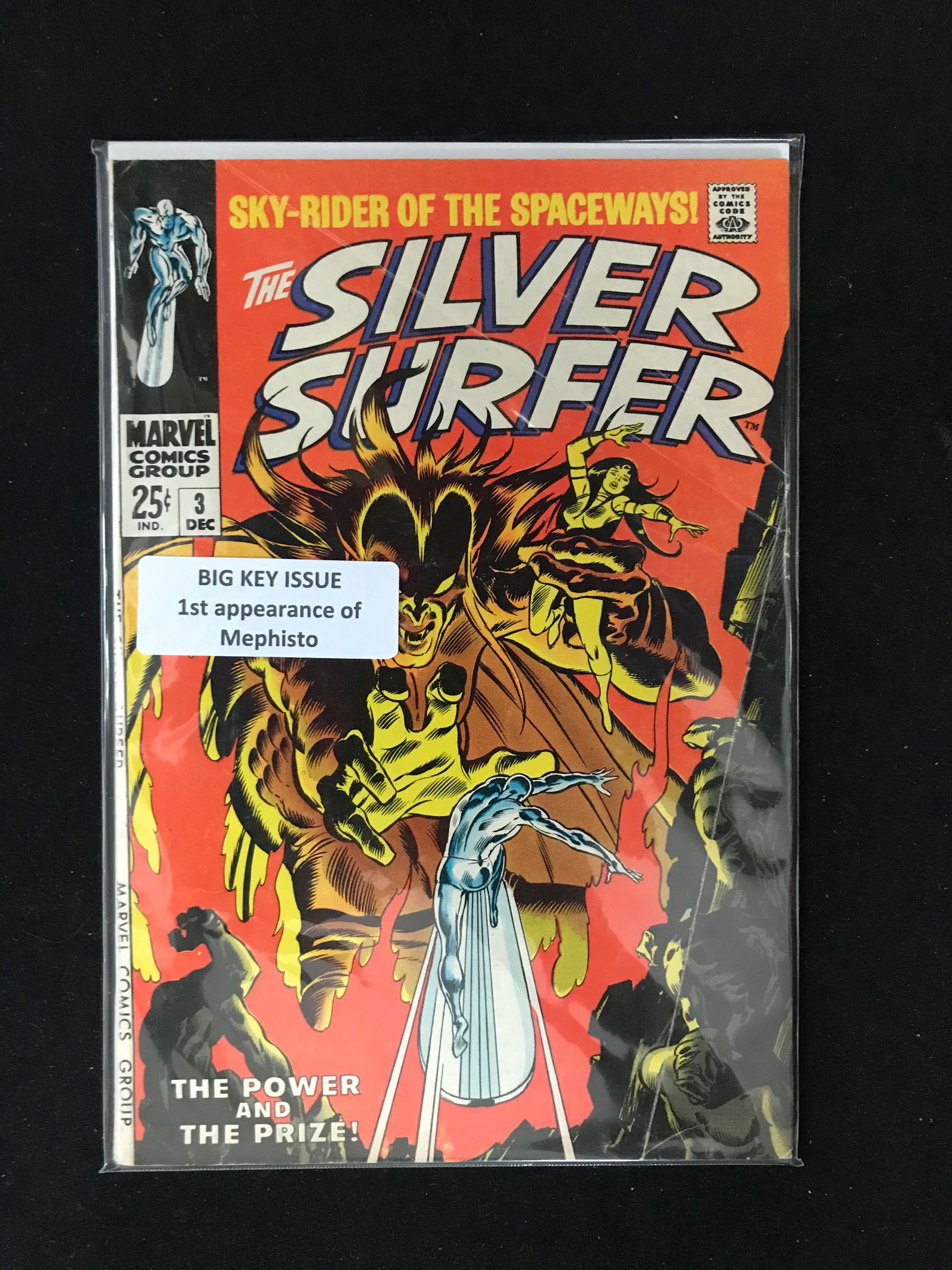MARVEL COMICS NO.3 THE SILVER SURFER (1ST APP MEPHISTO) (1 of 1)