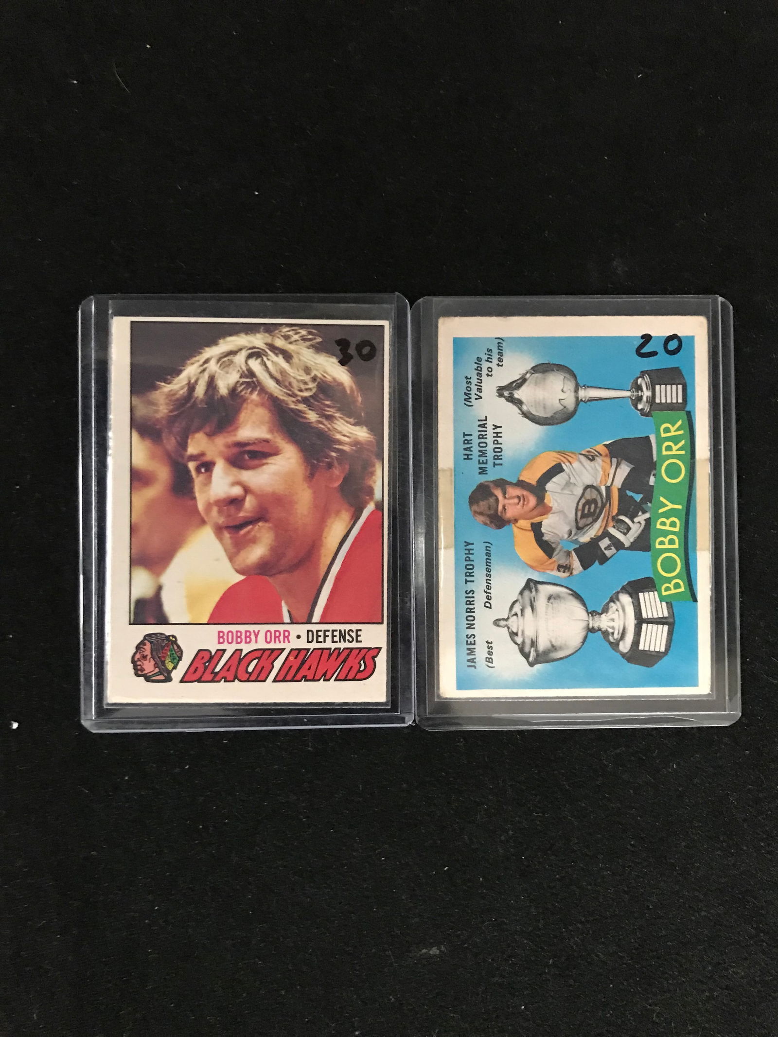 LOT OF 1970'S BOBBY ORR O PEE CHEE HOCKEY CARD LOT (1 of 1)