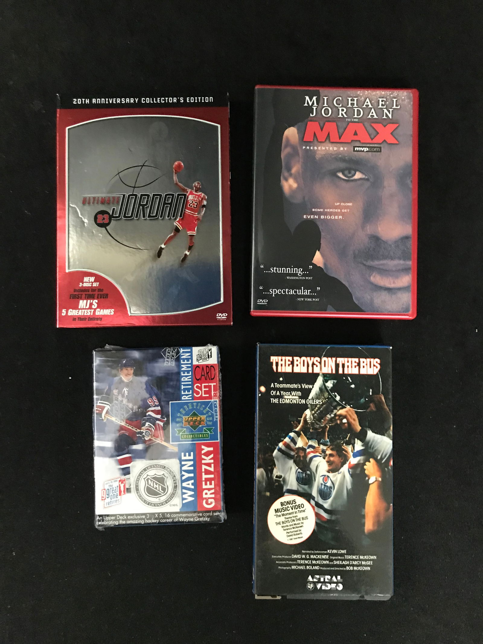 SEALED MICHAEL JORDAN AND WAYNE GRETZKY COLLECTION: Prices are in Canadian dollars