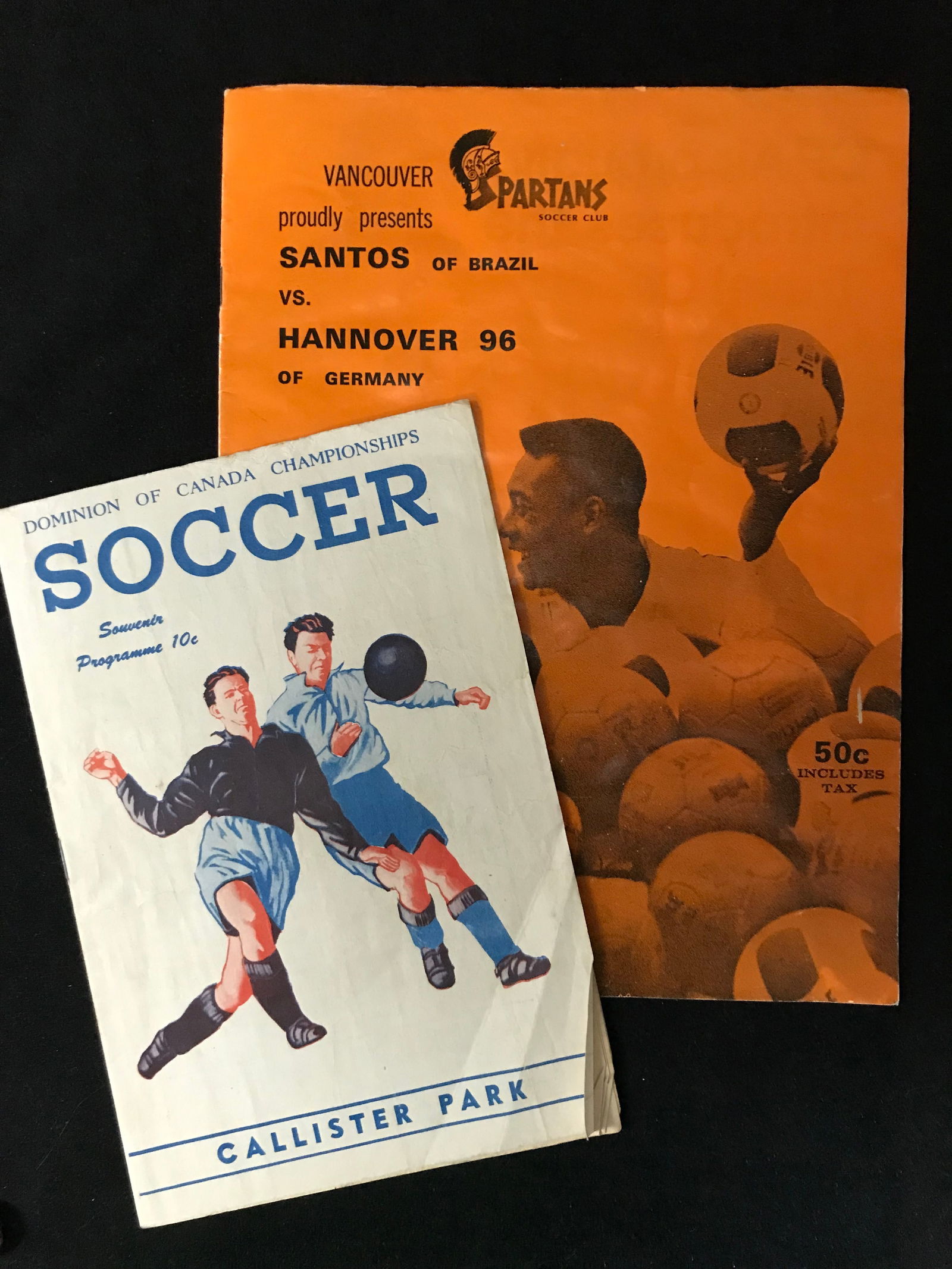 VINTAGE VANCOUVER WHITECAPS PROGRAM LOT (WITH PELE GAME INCLUDED) (1 of 1)