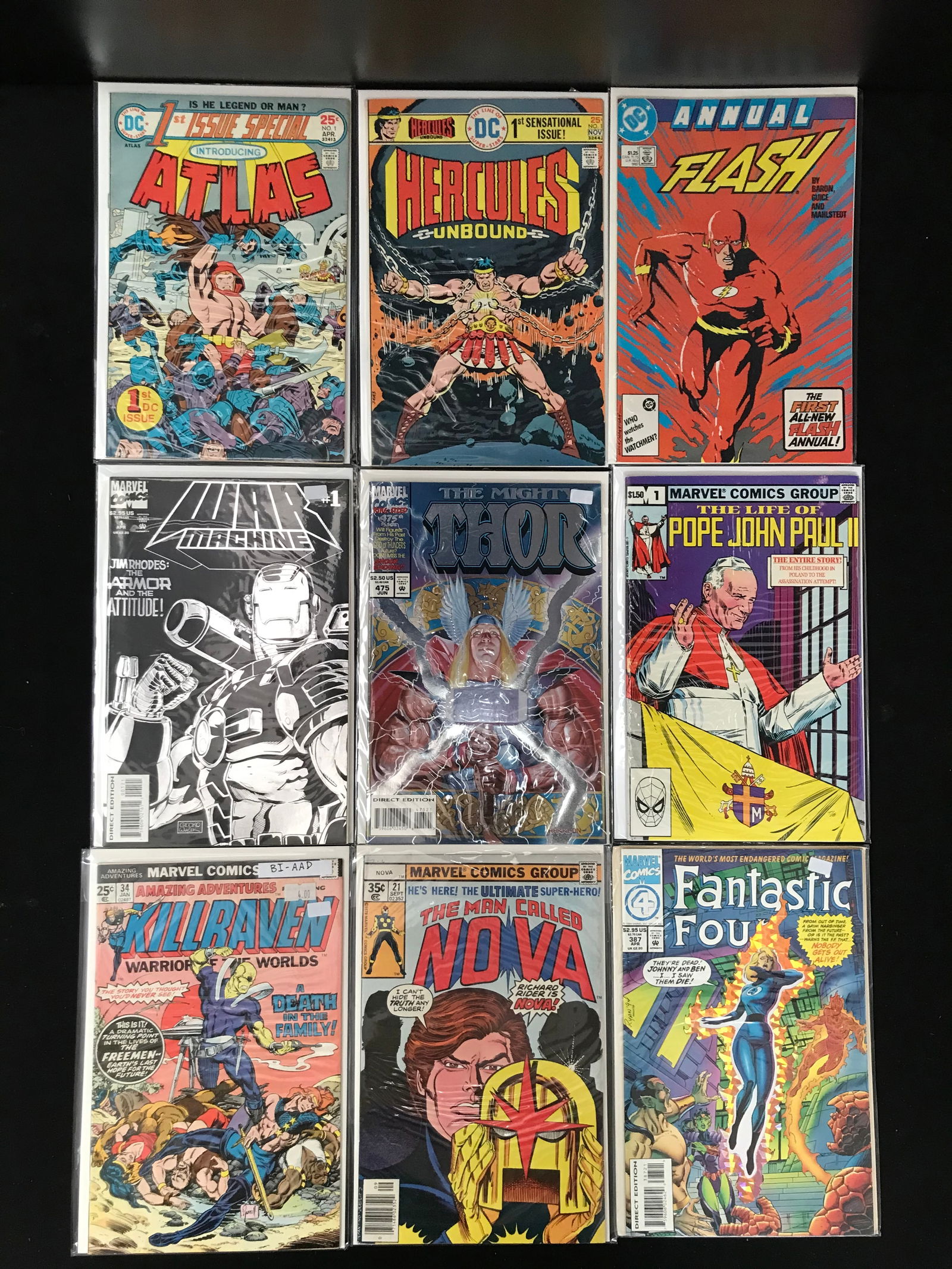 LOT OF 9 COMICS VARIOUS TITLES (DC AND MARVEL COMICS) (1 of 1)