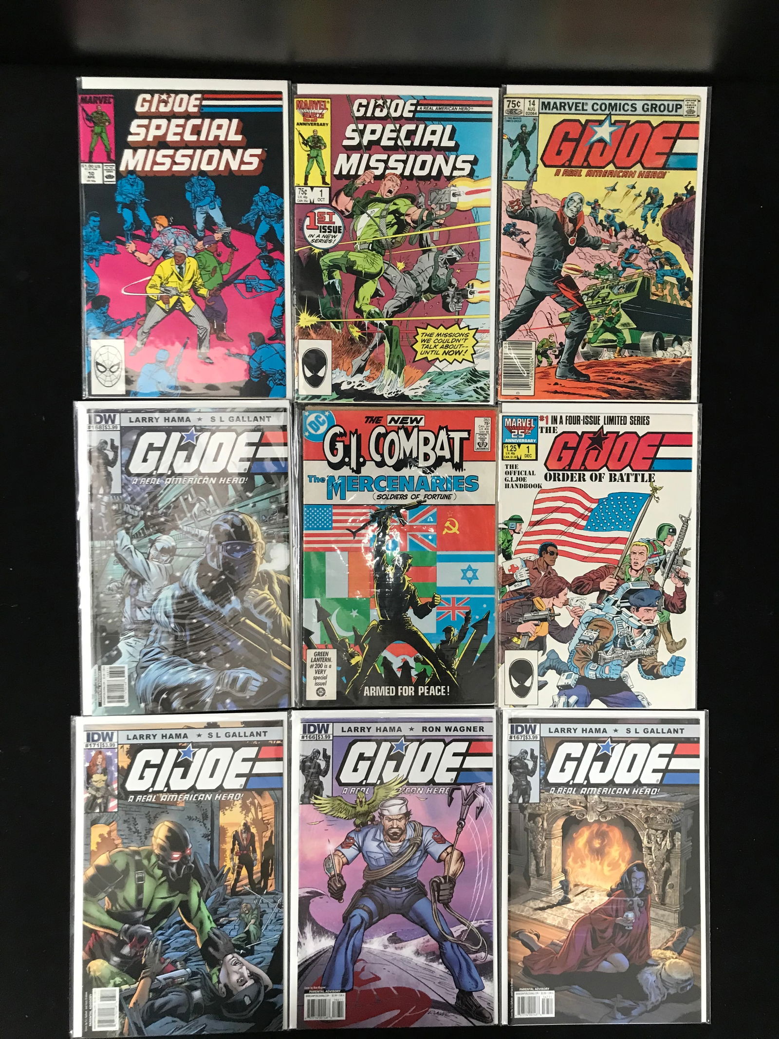 LOT OF 9 G.I. JOE COMICS (MARVEL COMICS) (1 of 1)