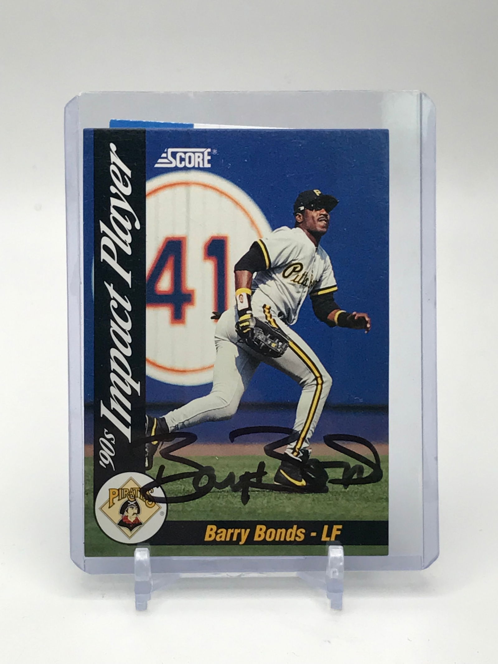 SCORE IMPACT PLAYER BARRY BONDS AUTHENTICATION DIRECT COA (1 of 2)