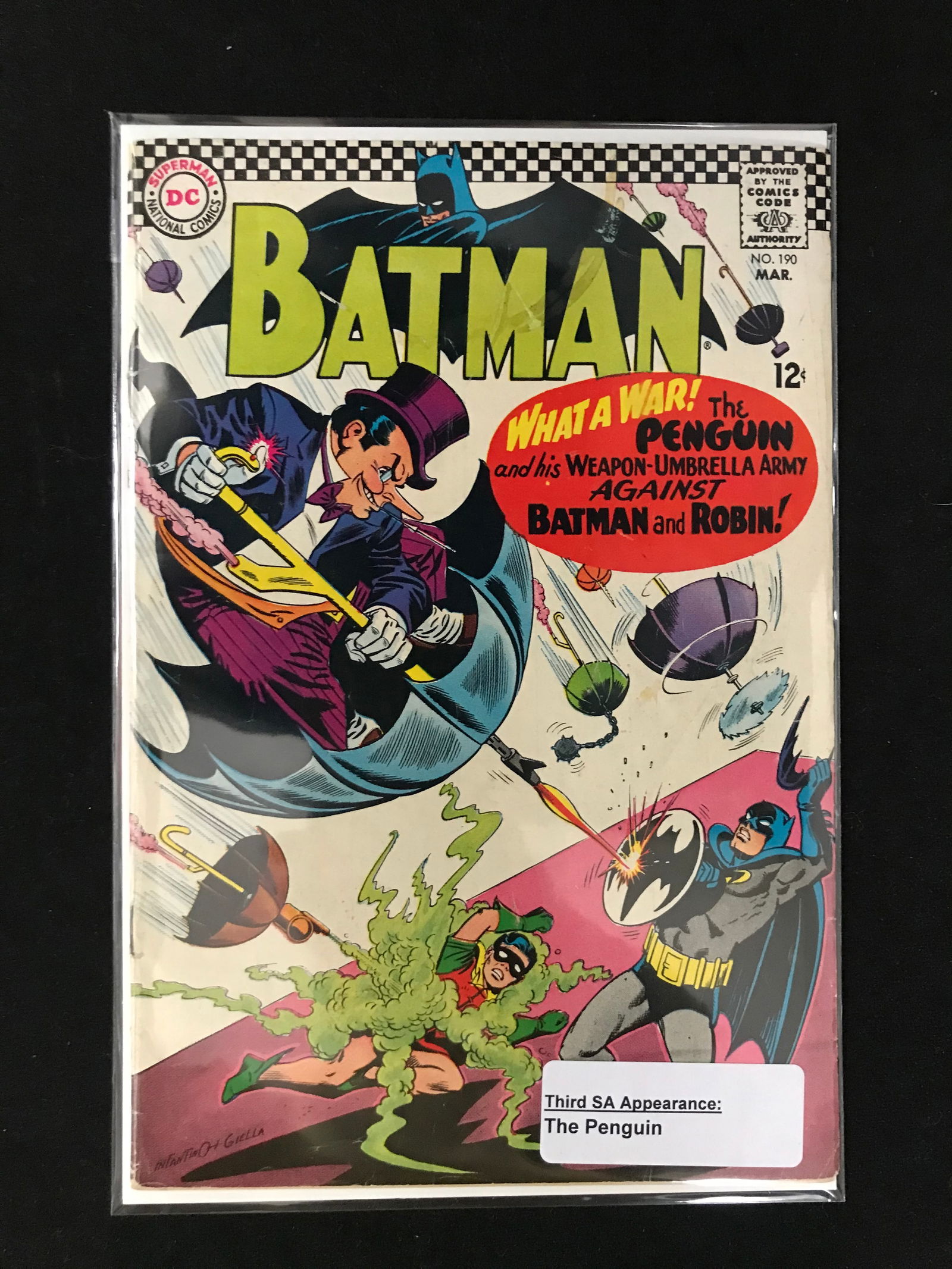 DC COMICS NO.190 BATMAN (3RS SA APP THE PANGUIN) (1 of 1)
