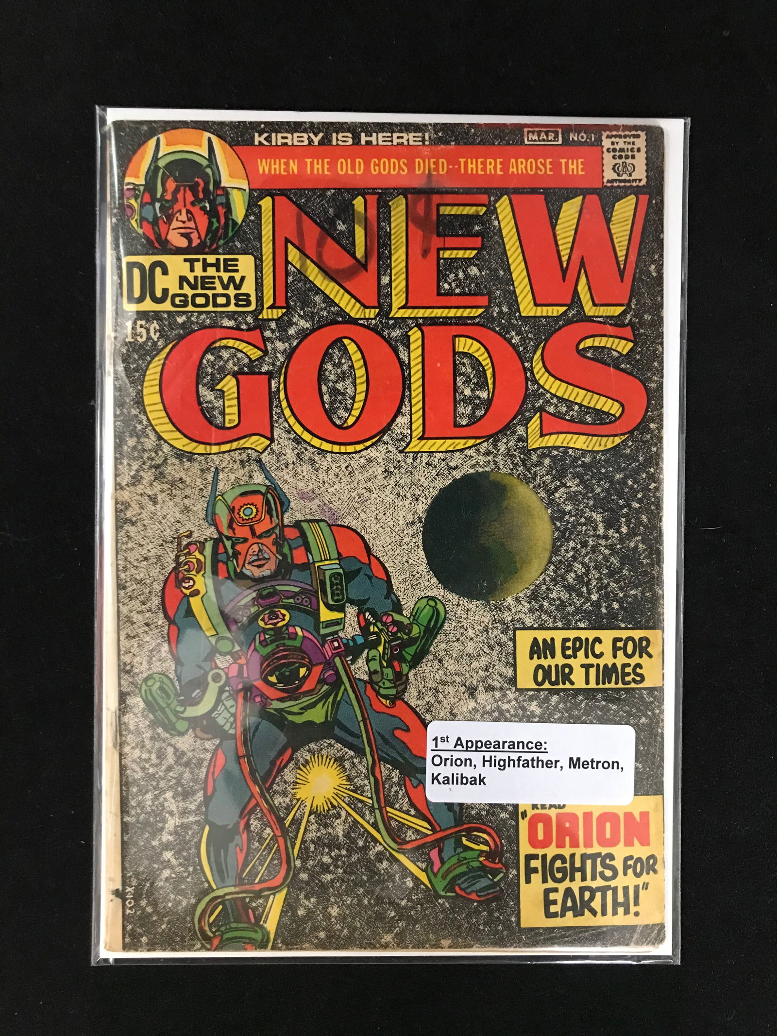 DC COMICS NO.1 THE NEW GODS (1ST APPS ORION,HIGHFIGHTER,METRON,KALIBAK) (1 of 1)