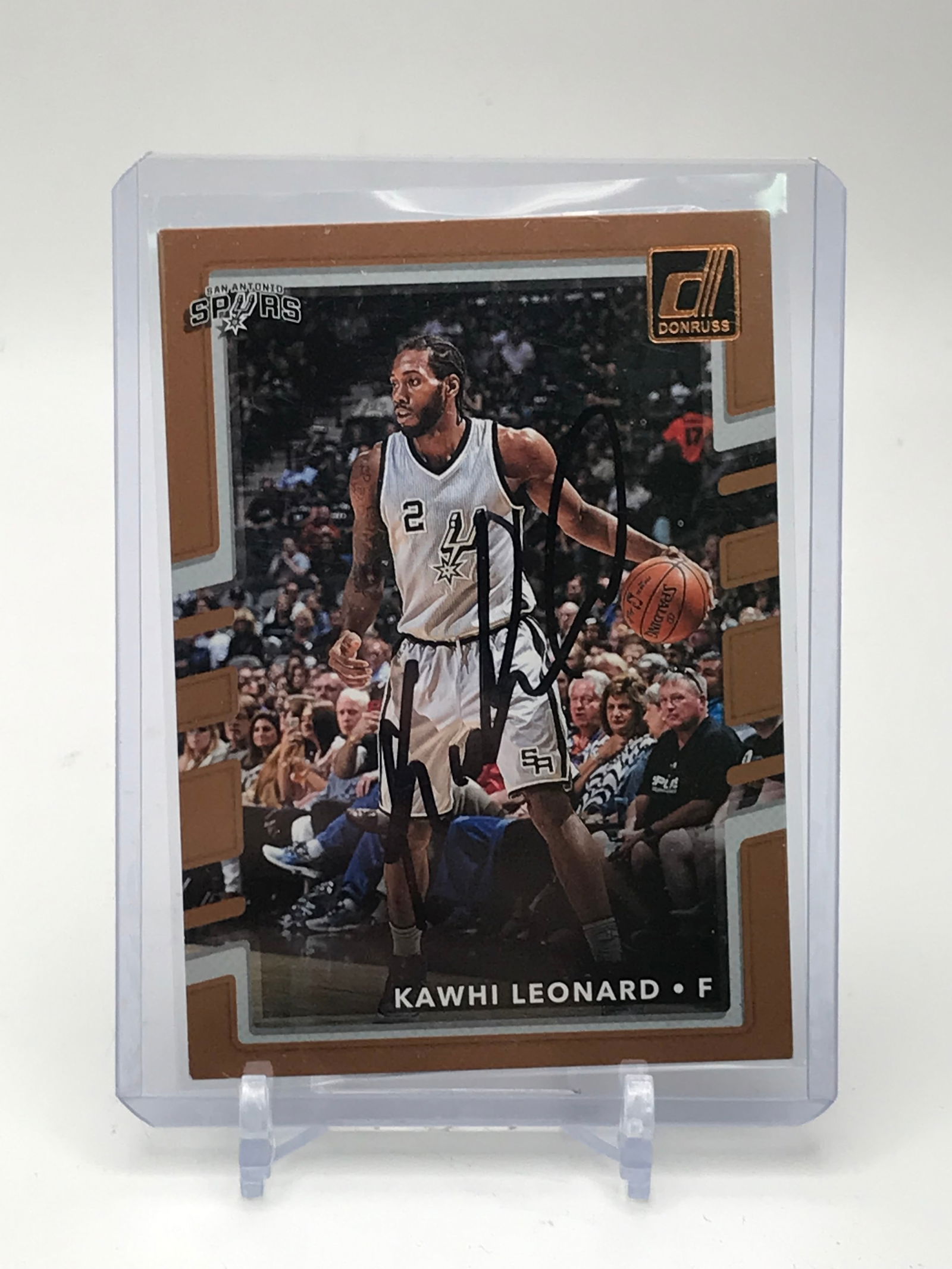 KAWHI LEONARD SIGNED DONRUSS BACKETBALL CARD RED CARPET COA (1 of 2)