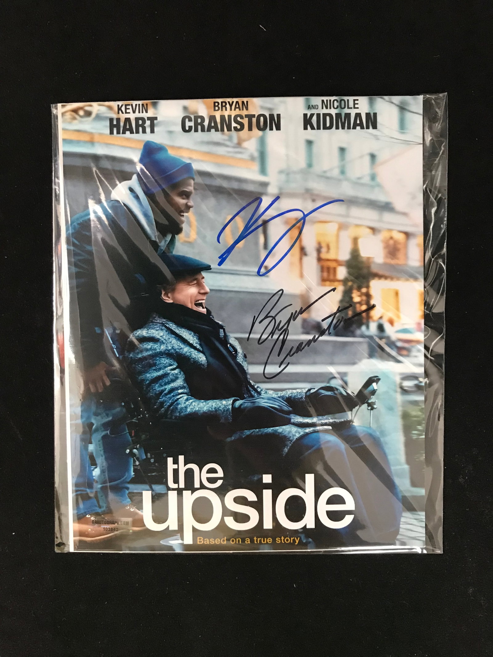 SIGNED KEVIN HART AND BRYAN CRANSTON 'THE UPSIDE' 8X10 PHOTO GAA COA: Prices are in Canadian dollars