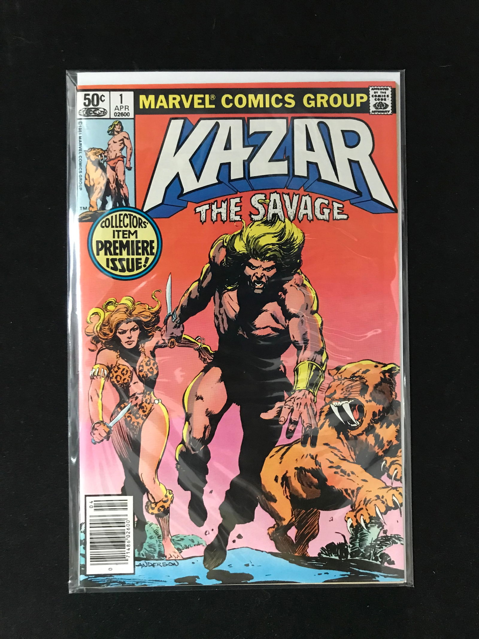MARVEL COMICS NO.1 KAZAR THE SAVAGE (1 of 1)