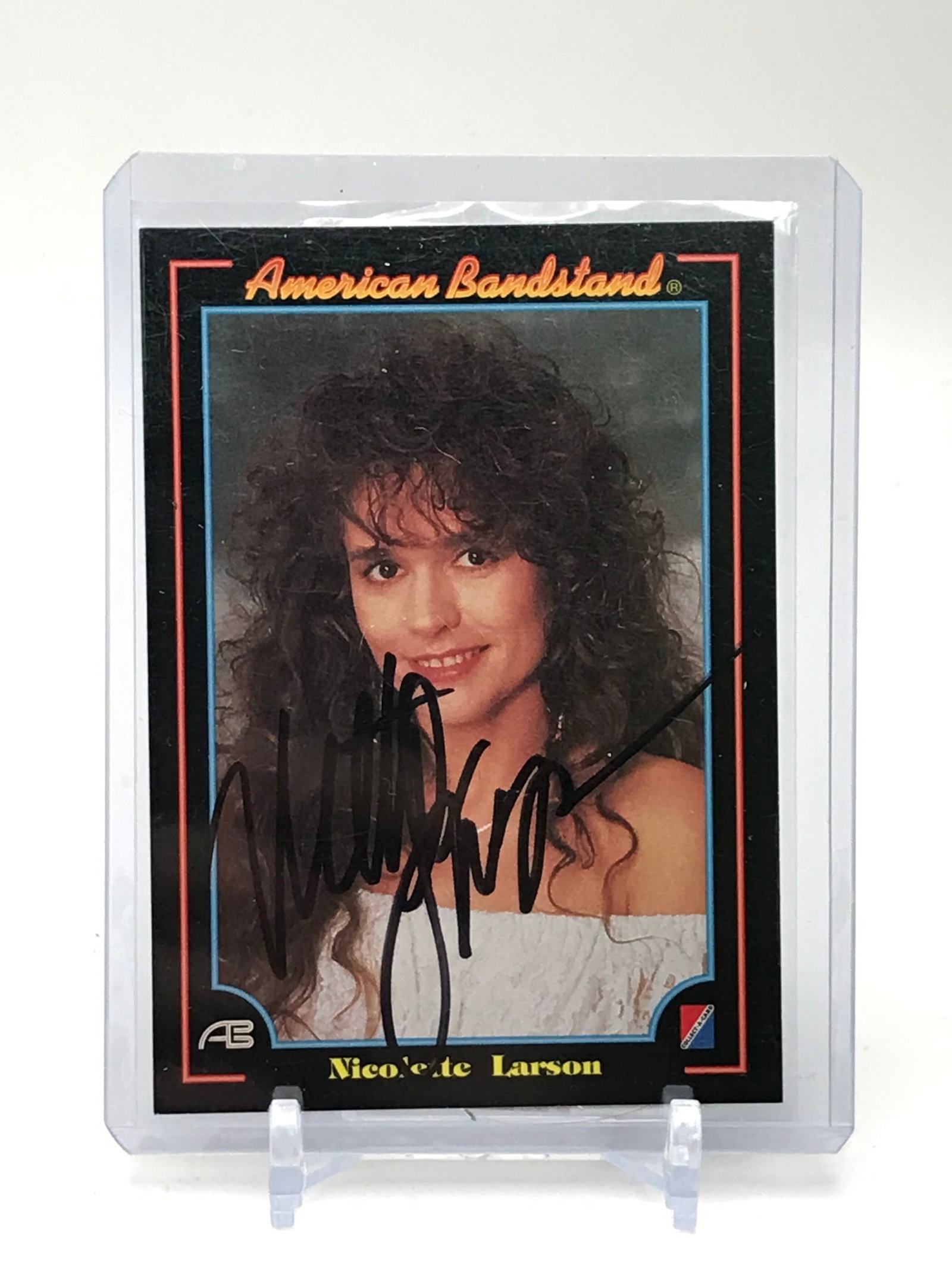 NICOLE LARSON SIGNED AMERICAN BANDSTAND CARD RED CARPET COA: Prices are in Canadian dollars