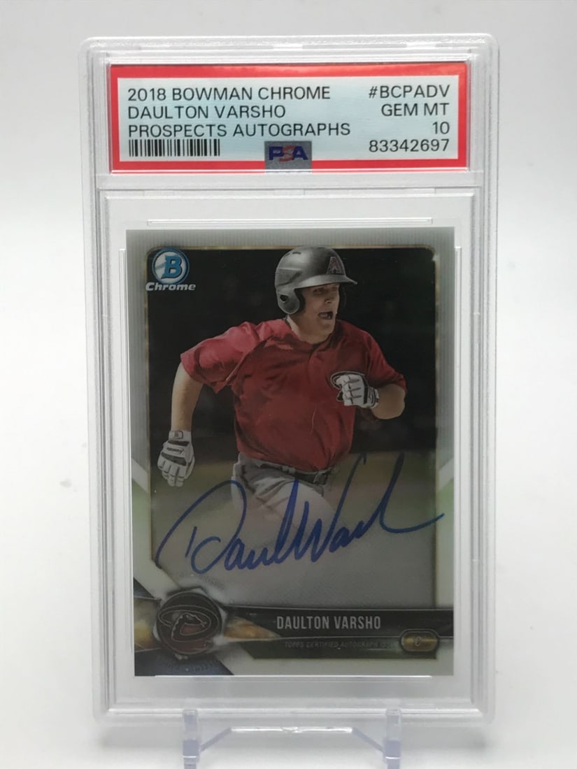 2018 BOWMAN CHROME DAULTON VARSCHO PROSPECTS AUTOGRAPH (PSA 10) (1 of 1)