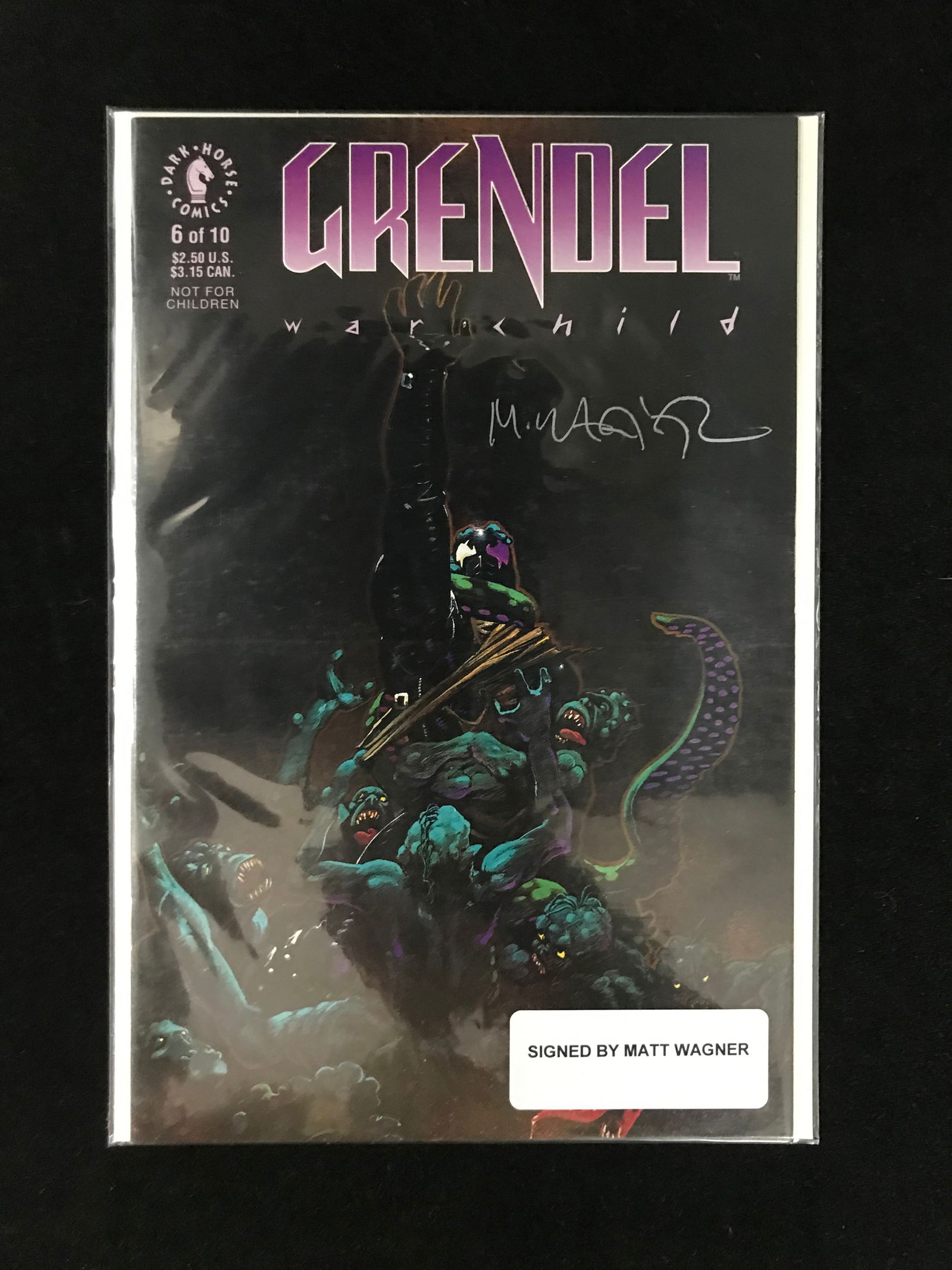 DARK HORSE NO.6 OR 10 GRENDEL WAR CHILD (SIGNED BY MATT WAGNER) (1 of 1)