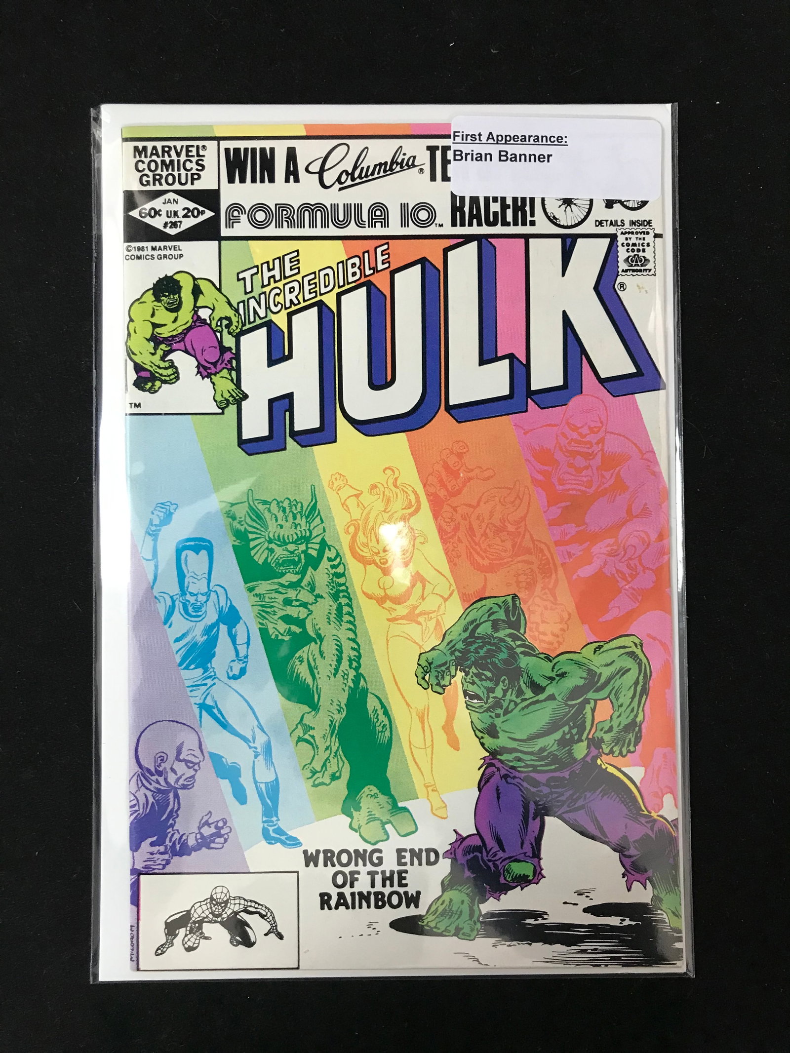 MARVEL COMICS NO.267 THE INCREDIBLE HULK (1ST APP BRIAN BANNER: Prices are in Canadian dollars