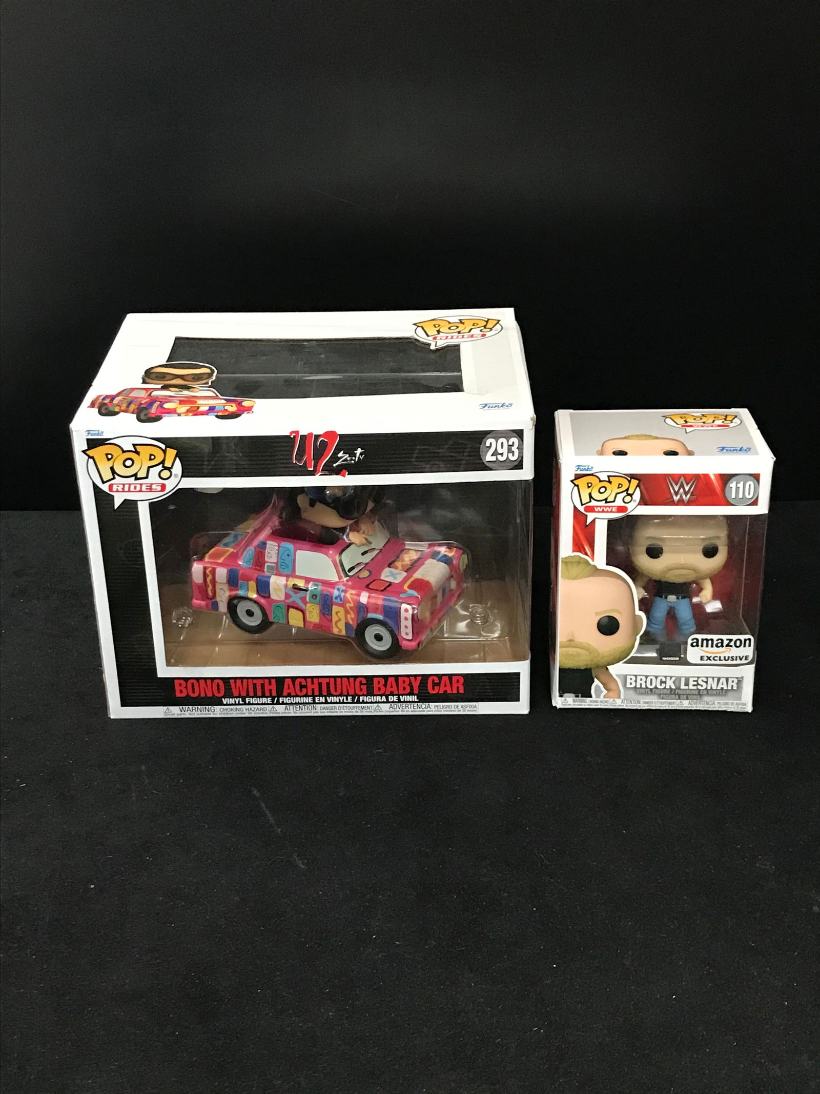 LOT OF 2 FUNKO POPS BONO OF U2 AND BROCK LESNER (1 of 1)