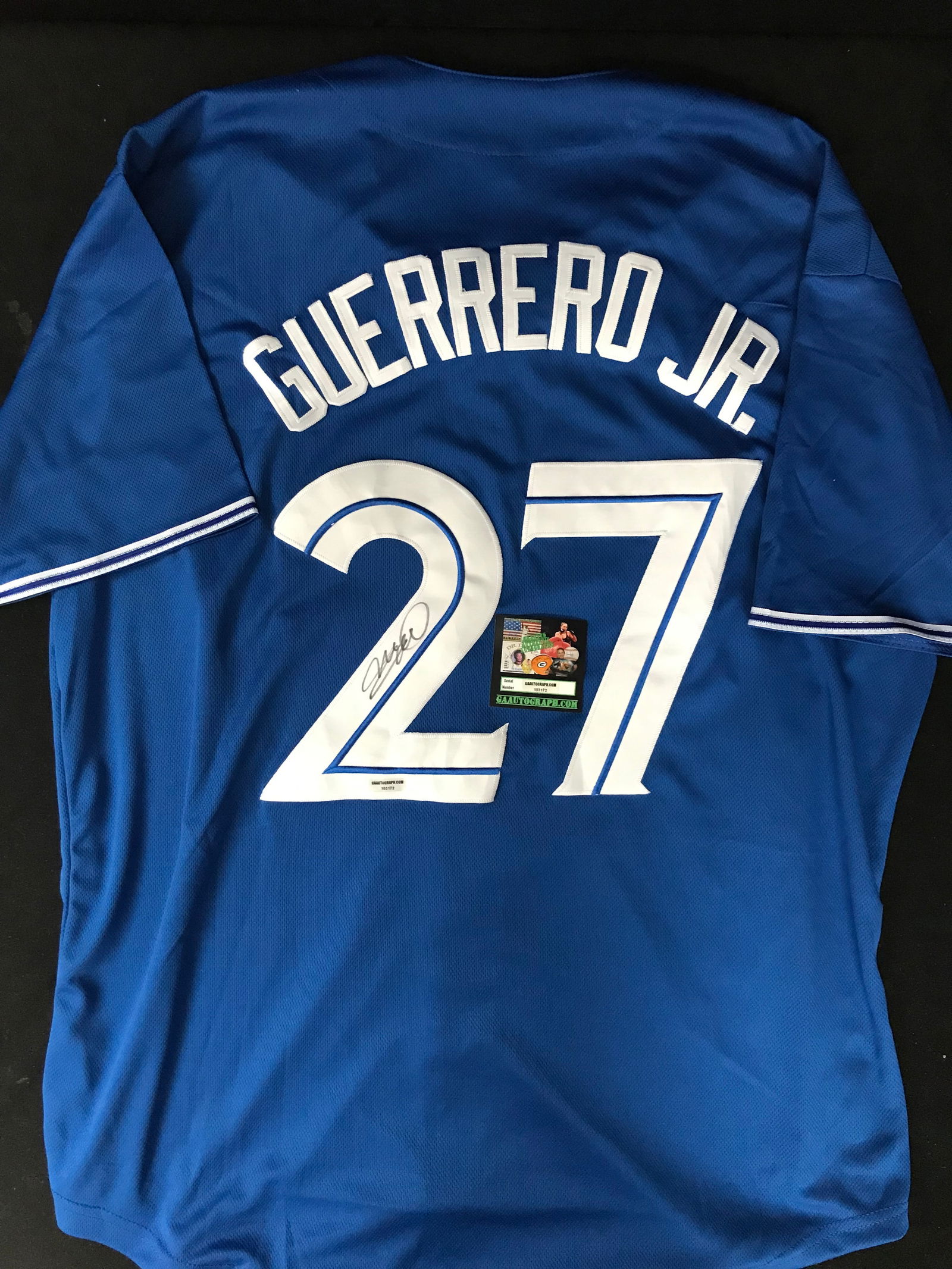 VLADIMIR GUERRERO JR. SIGNED JERSEY  GAA COA (1 of 3)