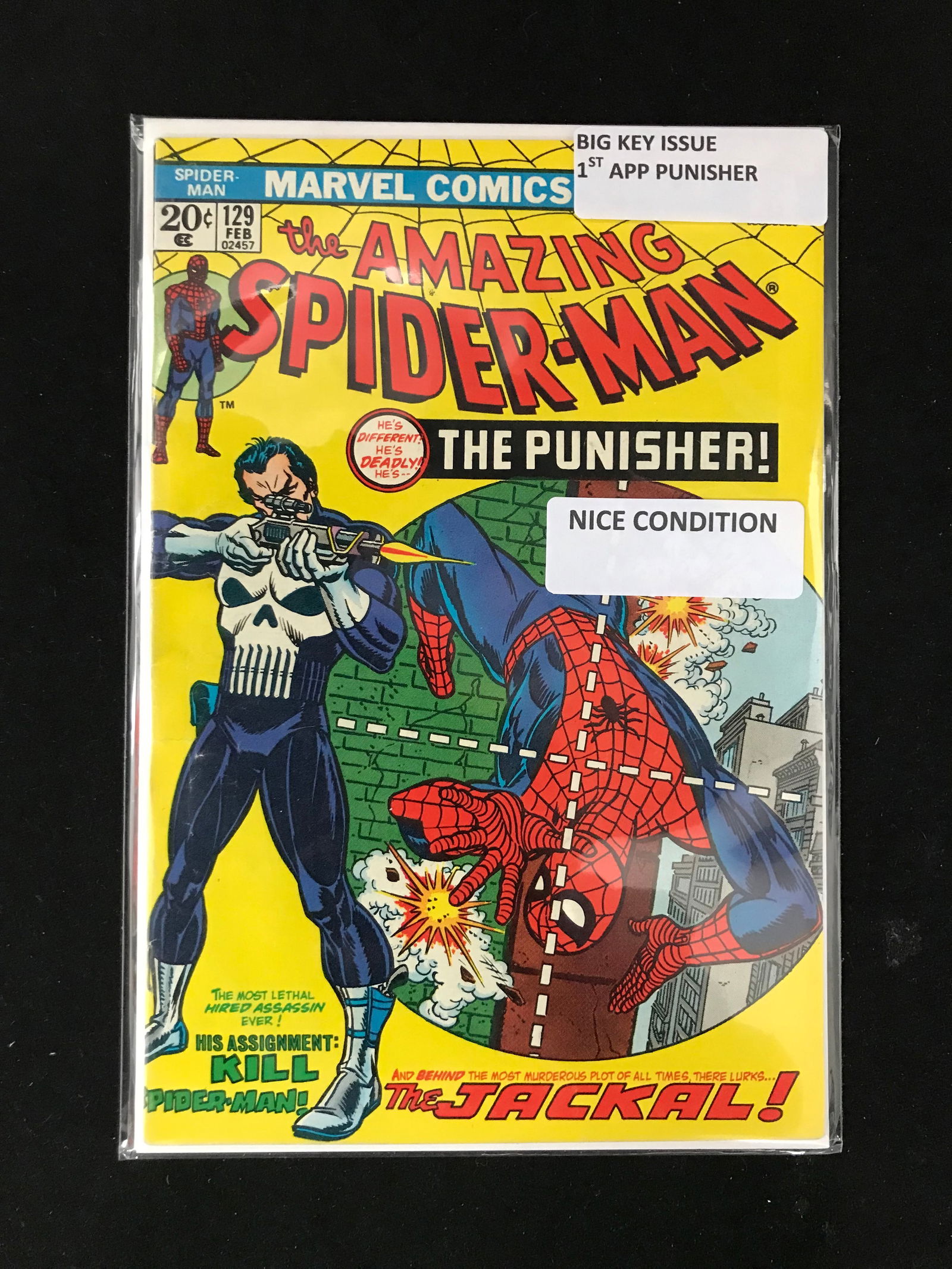 MARVEL COMICS NO.129 THE AMAZING SPIDERMAN (1ST APP PUNISHER) (1 of 1)