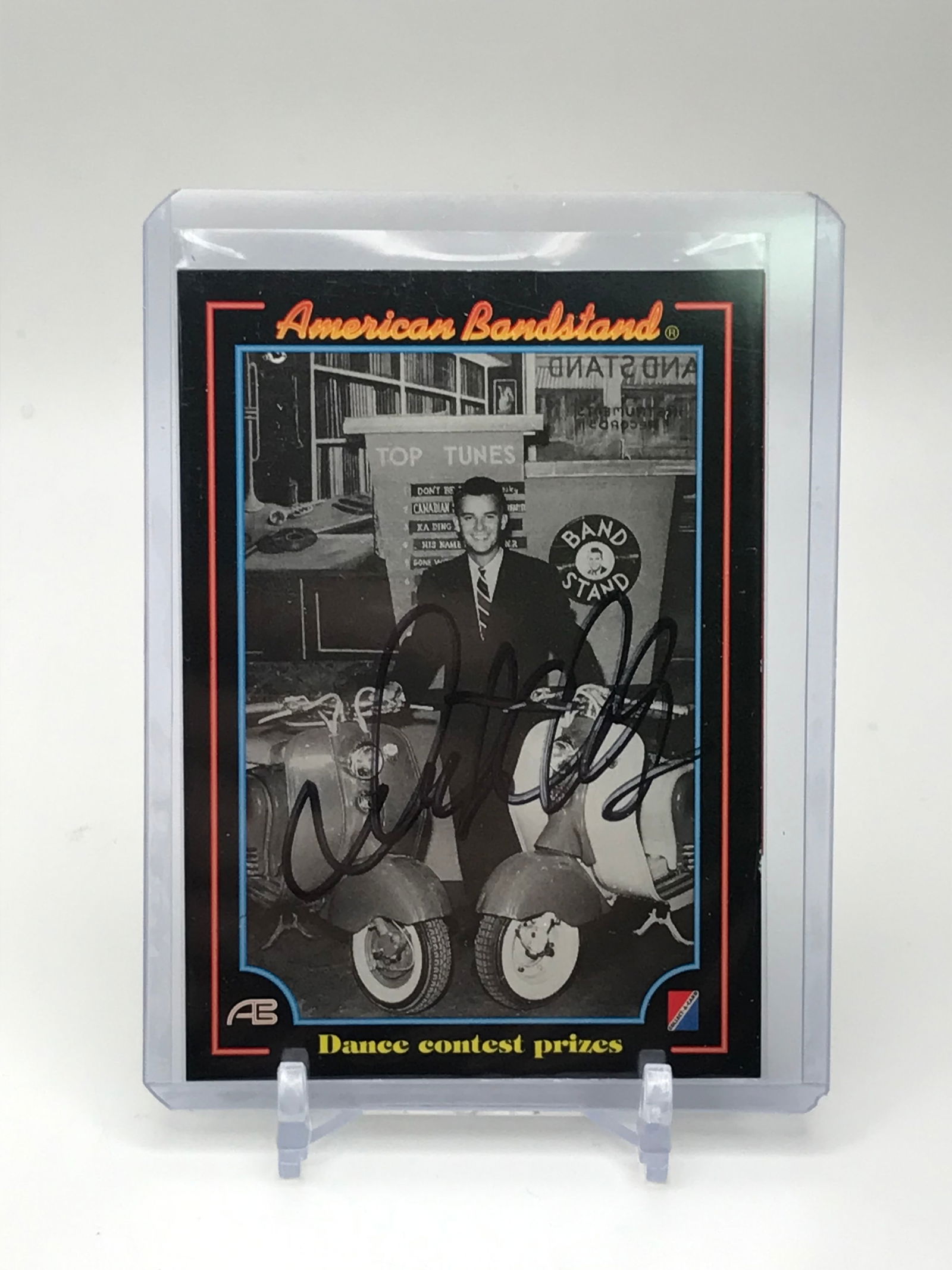 DICK CLARK SIGNED AMERICAN BAND STAND TRADING CARD (SUPERSTAR CERT COA) (1 of 2)