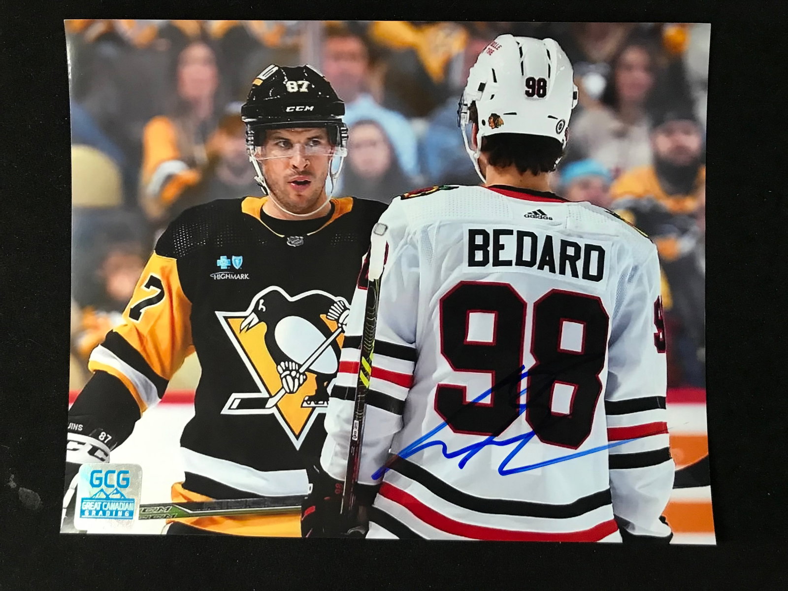 CONNOR BEDARD SIGNED 8X10 PHOTO GCG COA: Prices are in Canadian dollars