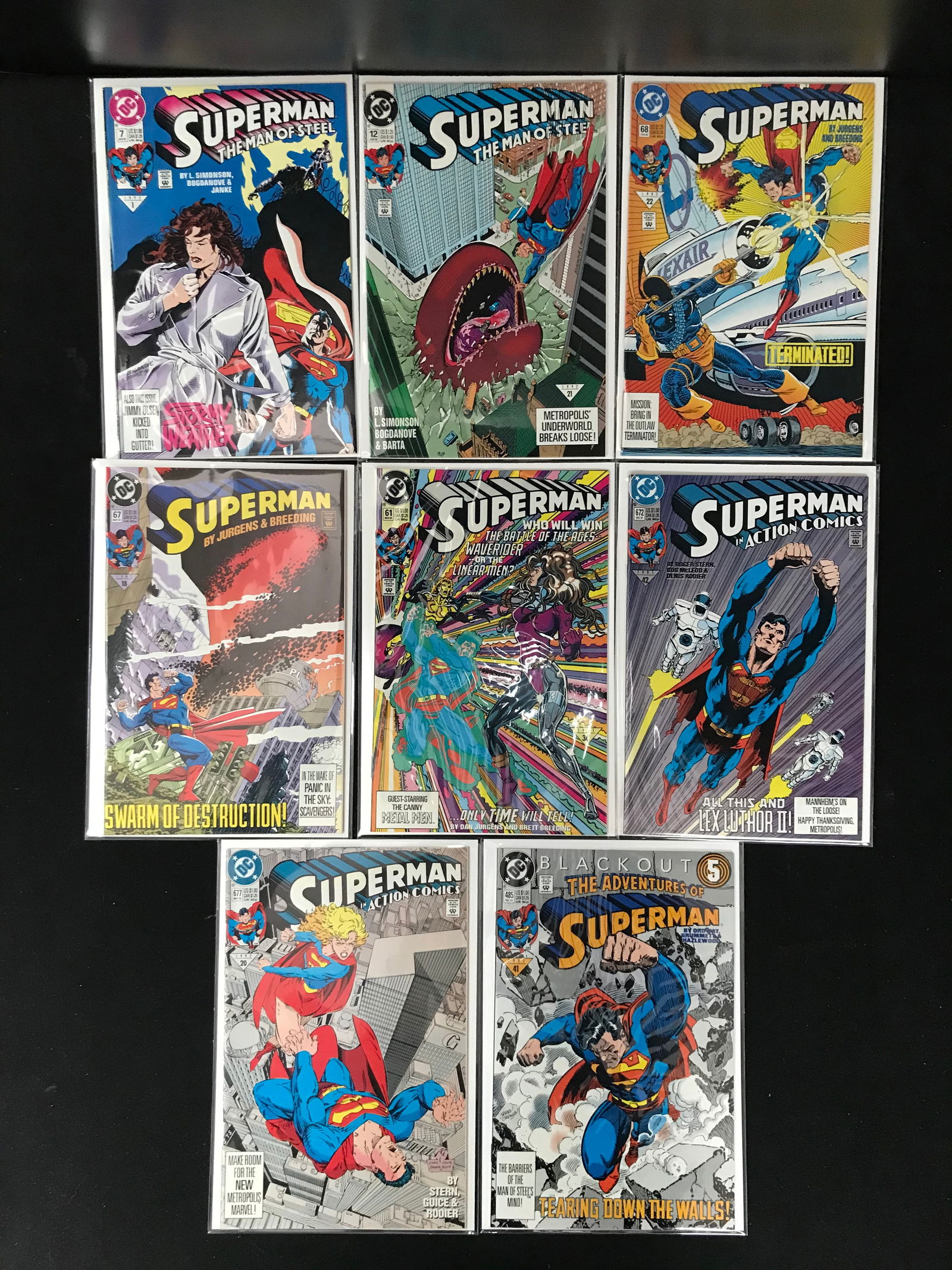 LOT OF 8 SUPERMAN COMICS (DC COMICS) (1 of 1)