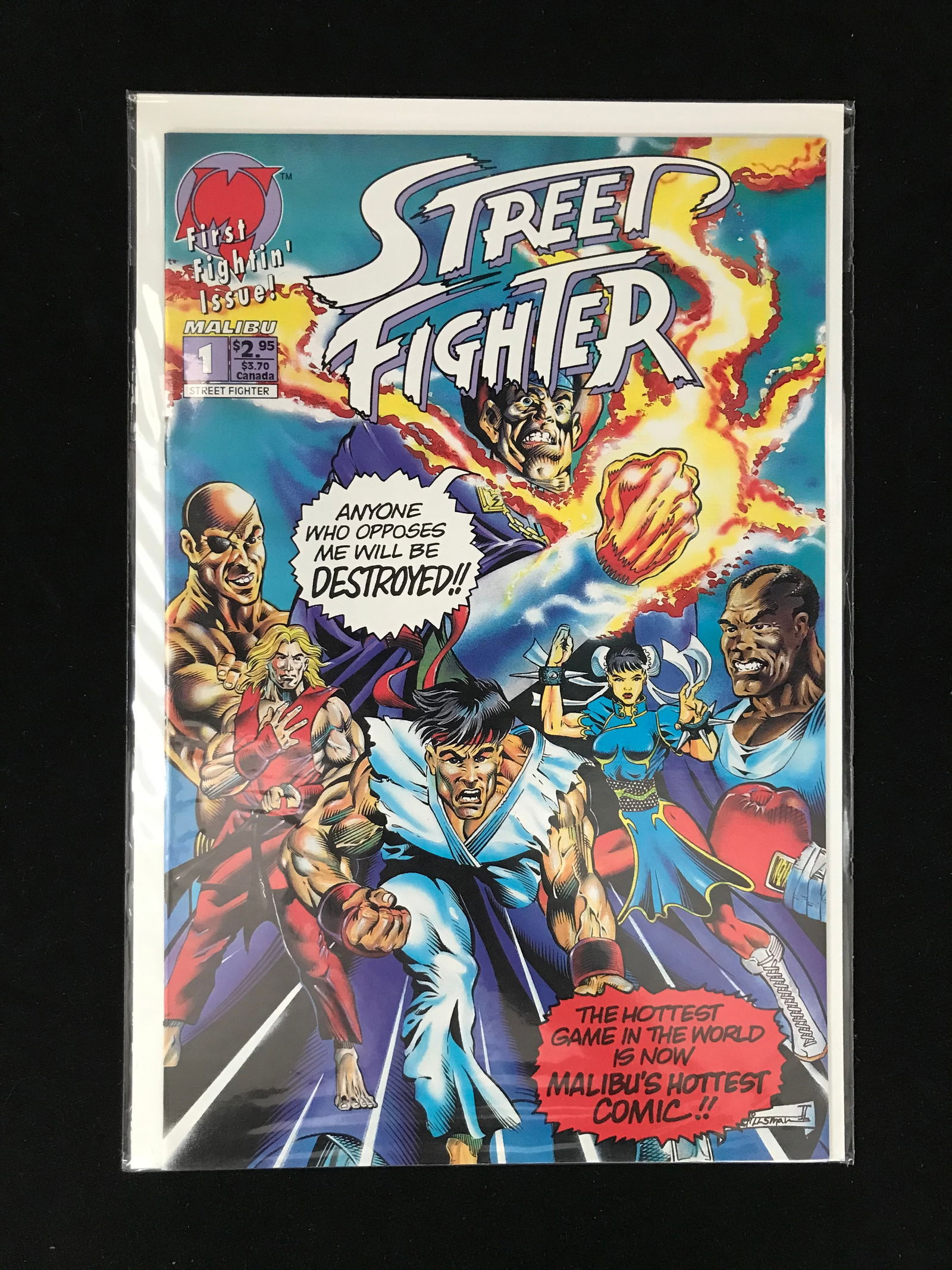 MALIBU COMICS NO.1 STREET FIGHTER (1 of 1)