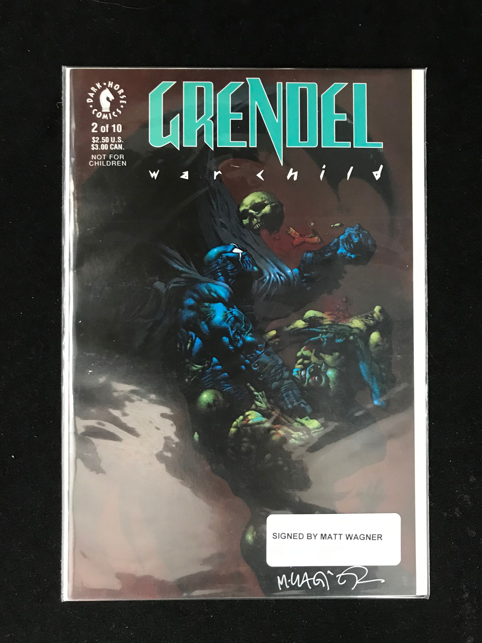 DARK HORSE COMICS NO.2/10 GRENDEL WAR CHILD (SIGNED BY MATT WAGNER) (1 of 1)