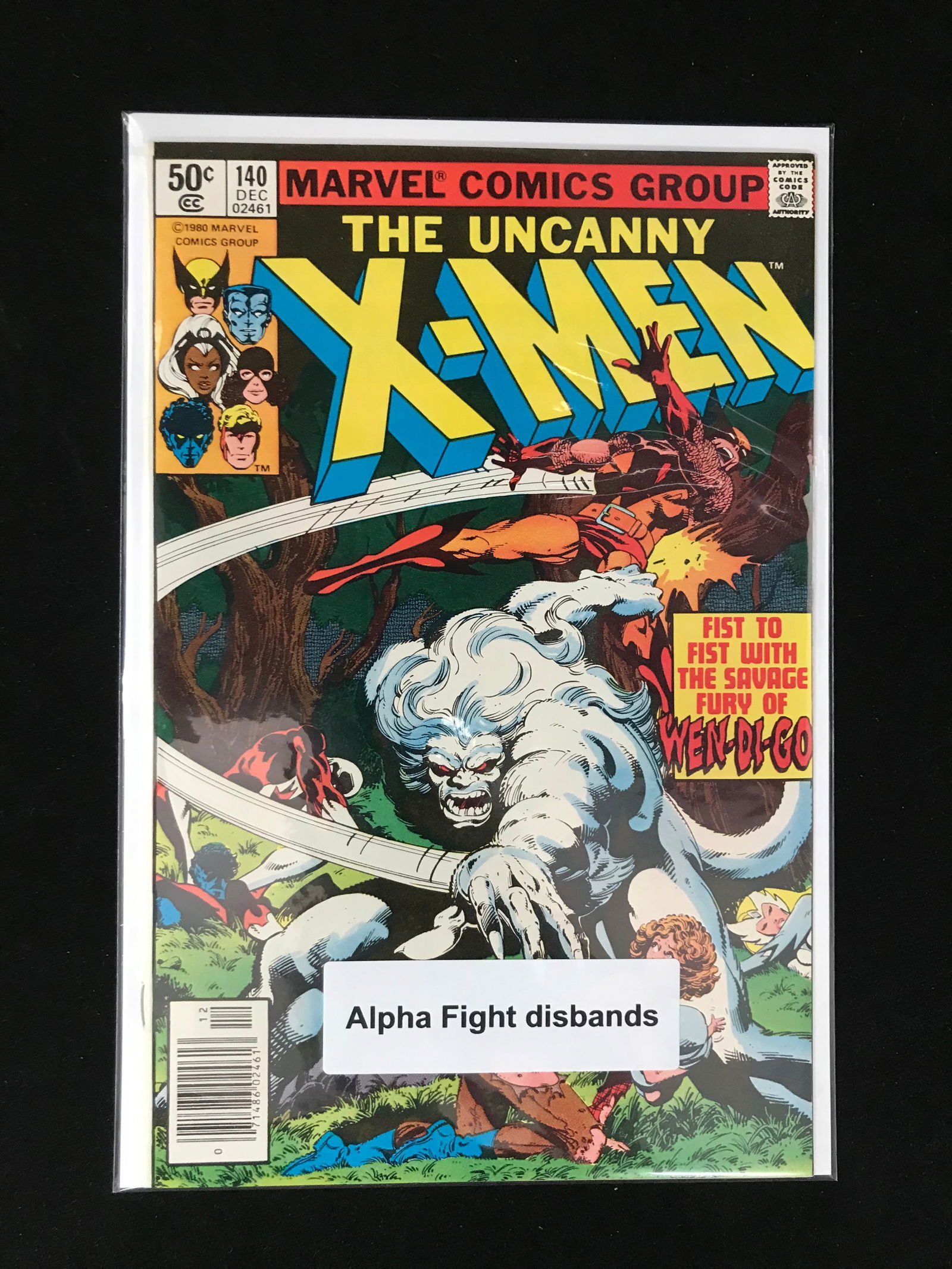 MARVEL COMICS NO.140 THE UNCANNY X-MEN (ALPHA FIGHT DISBANDS) (1 of 1)