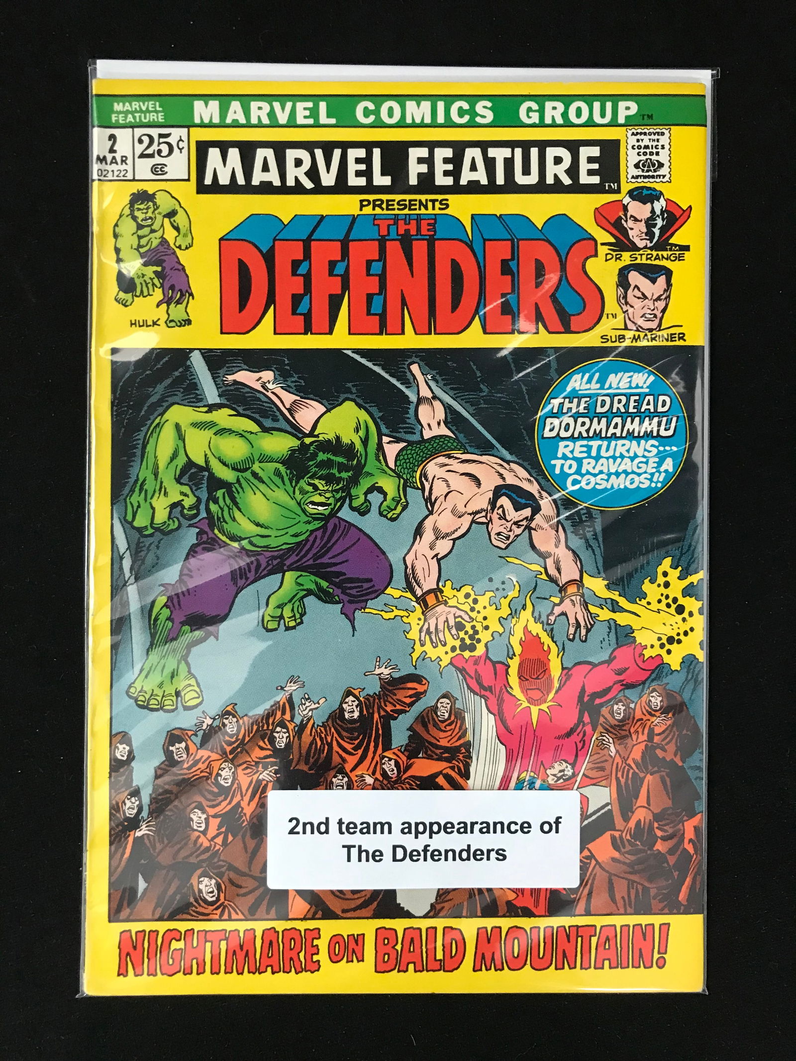 MARVEL COMICS NO.2 THE DEFENDERS (2ND TEAM APP OF THE DEFENDERS) (1 of 1)