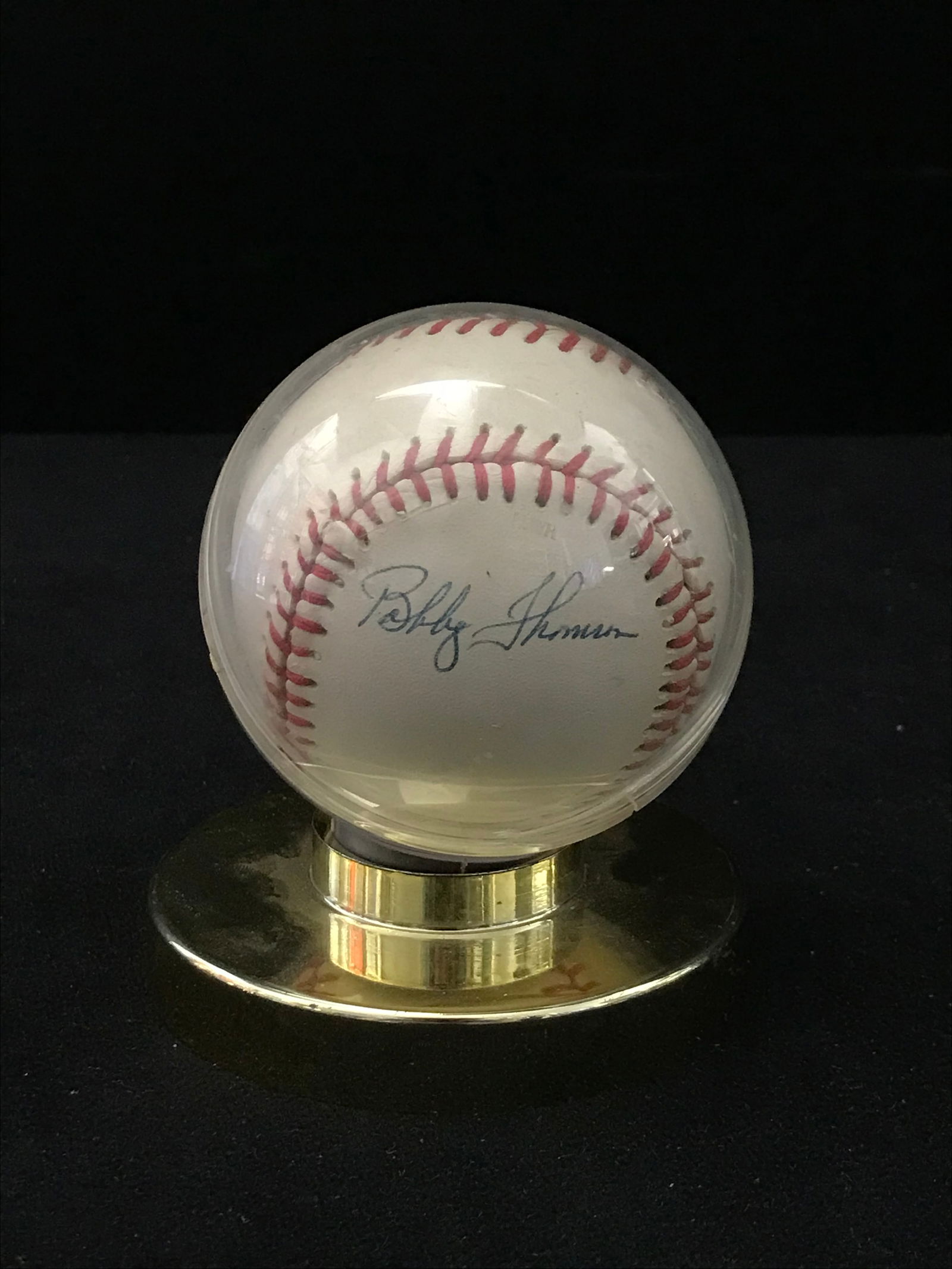 BOBBY THOMSON SIGNED RAWLINGS BASEBALL IN CASE (1 of 1)