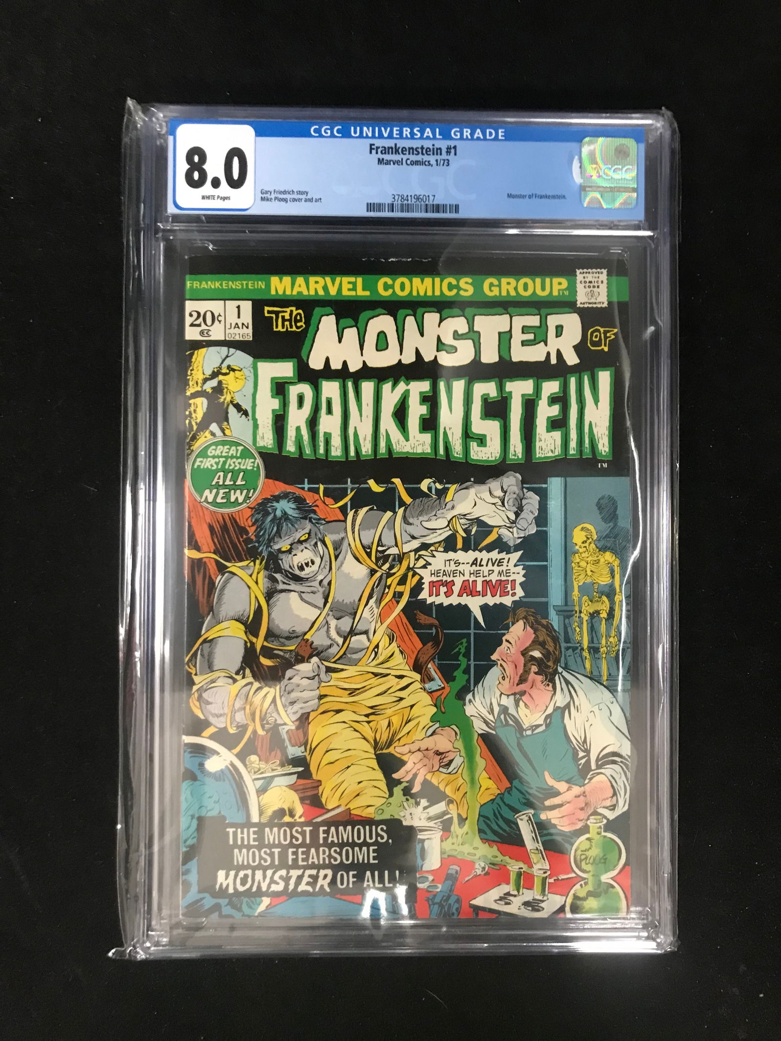 MARVEL COMICS THE MONSTER OF FRANKENSTEIN NO.1 (CGC 8.0) (1 of 1)