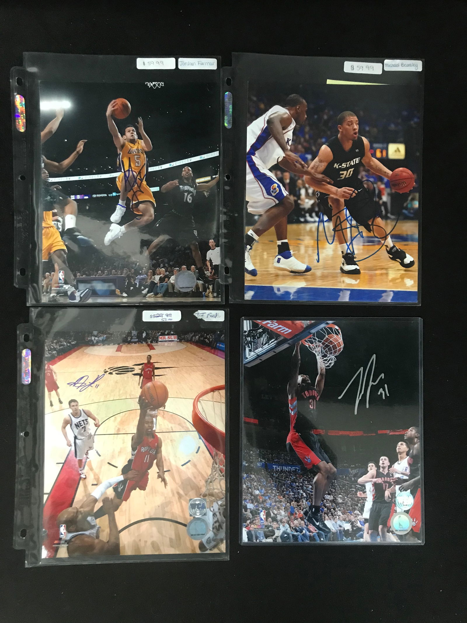NBA BASKETBALL SIGNED 8 X 10 PHOTOS LOT (WEST COAST AUTHENTIC COA) (1 of 2)